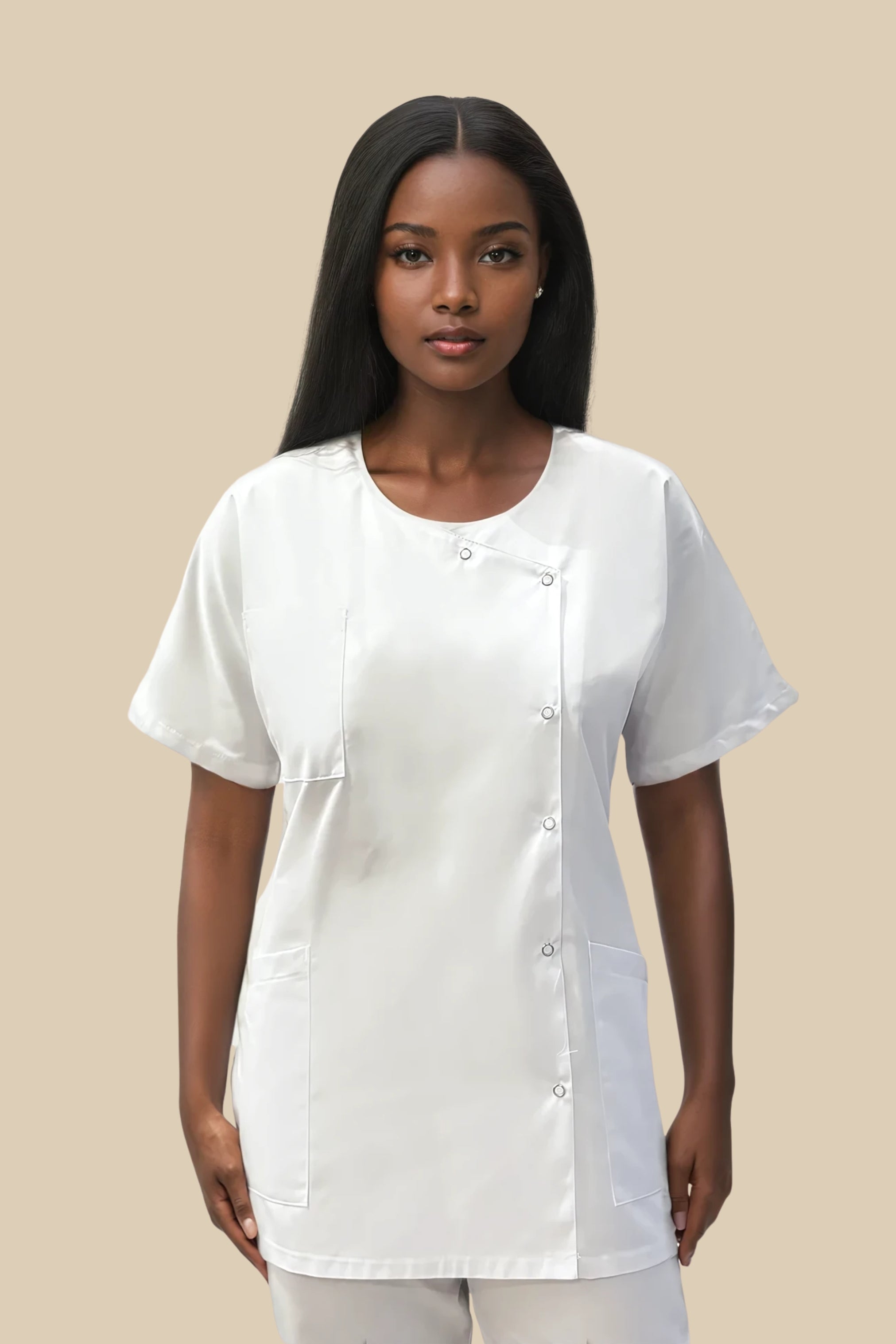 Tunique médicale femme blanche - 1666