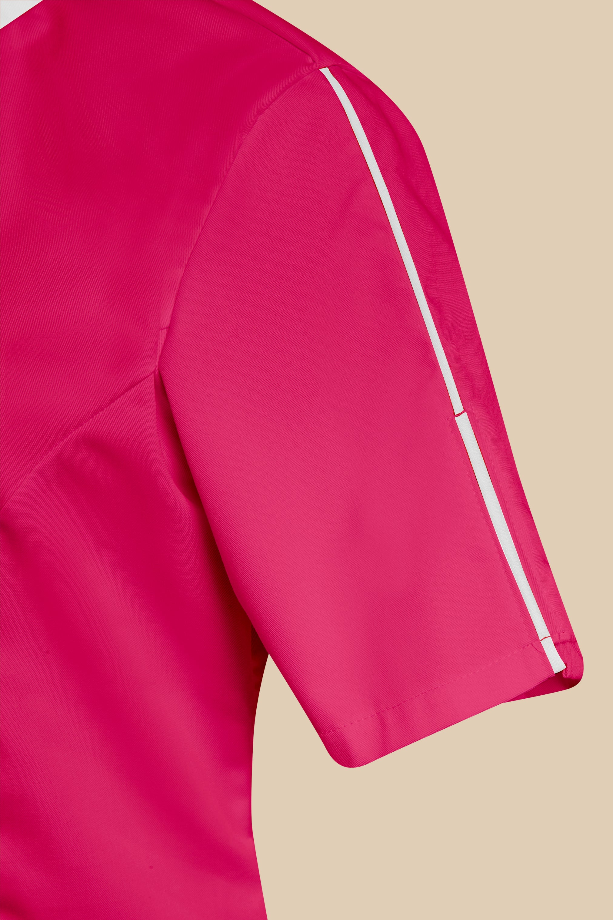 Blouse médicale femme fuchsia et blanc - SILA