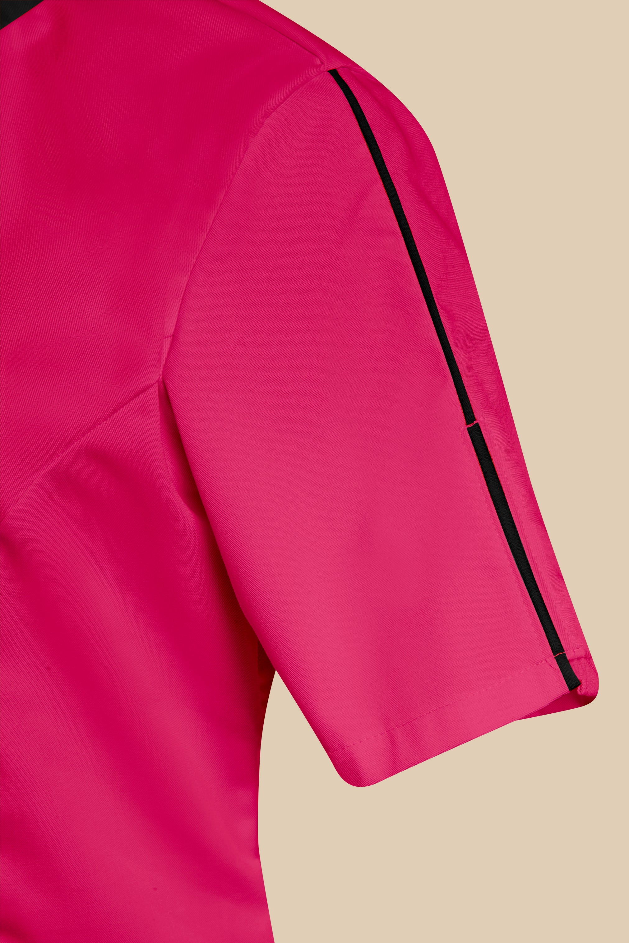 Blouse médicale femme fuchsia et noir - SILA
