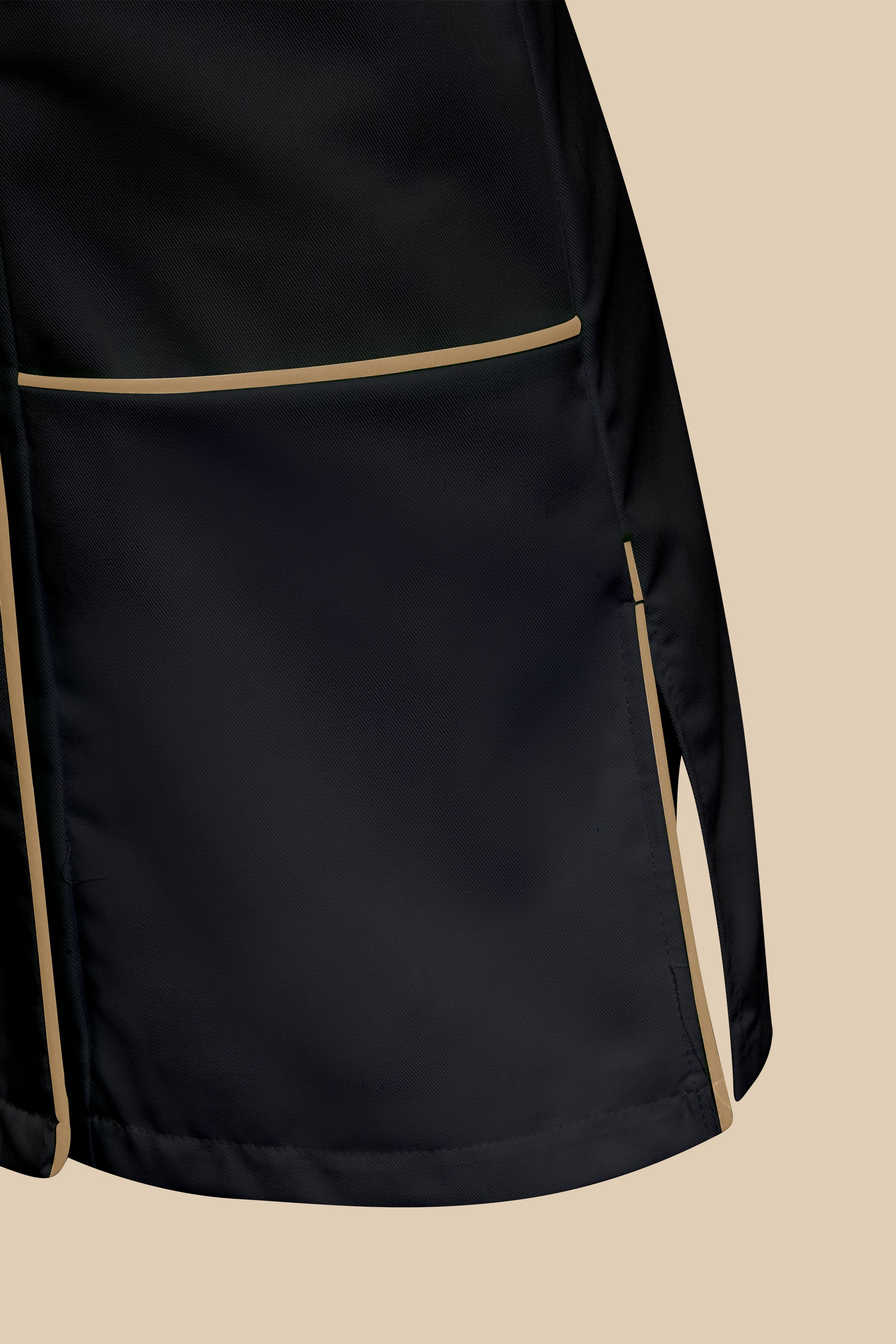 Blouse médicale femme noir et biscuit - SILA