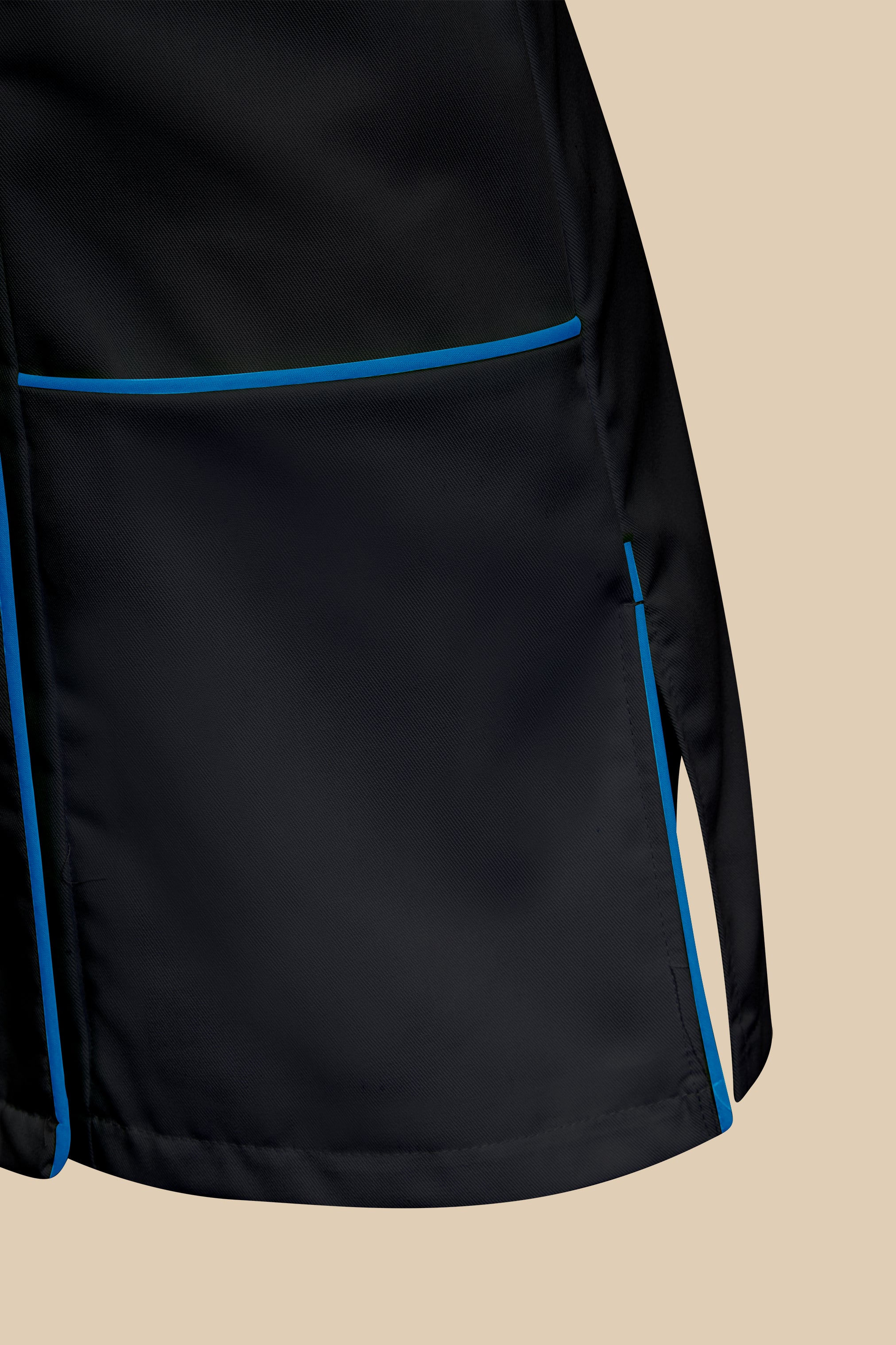 Blouse médicale femme noir et turquoise - SILA