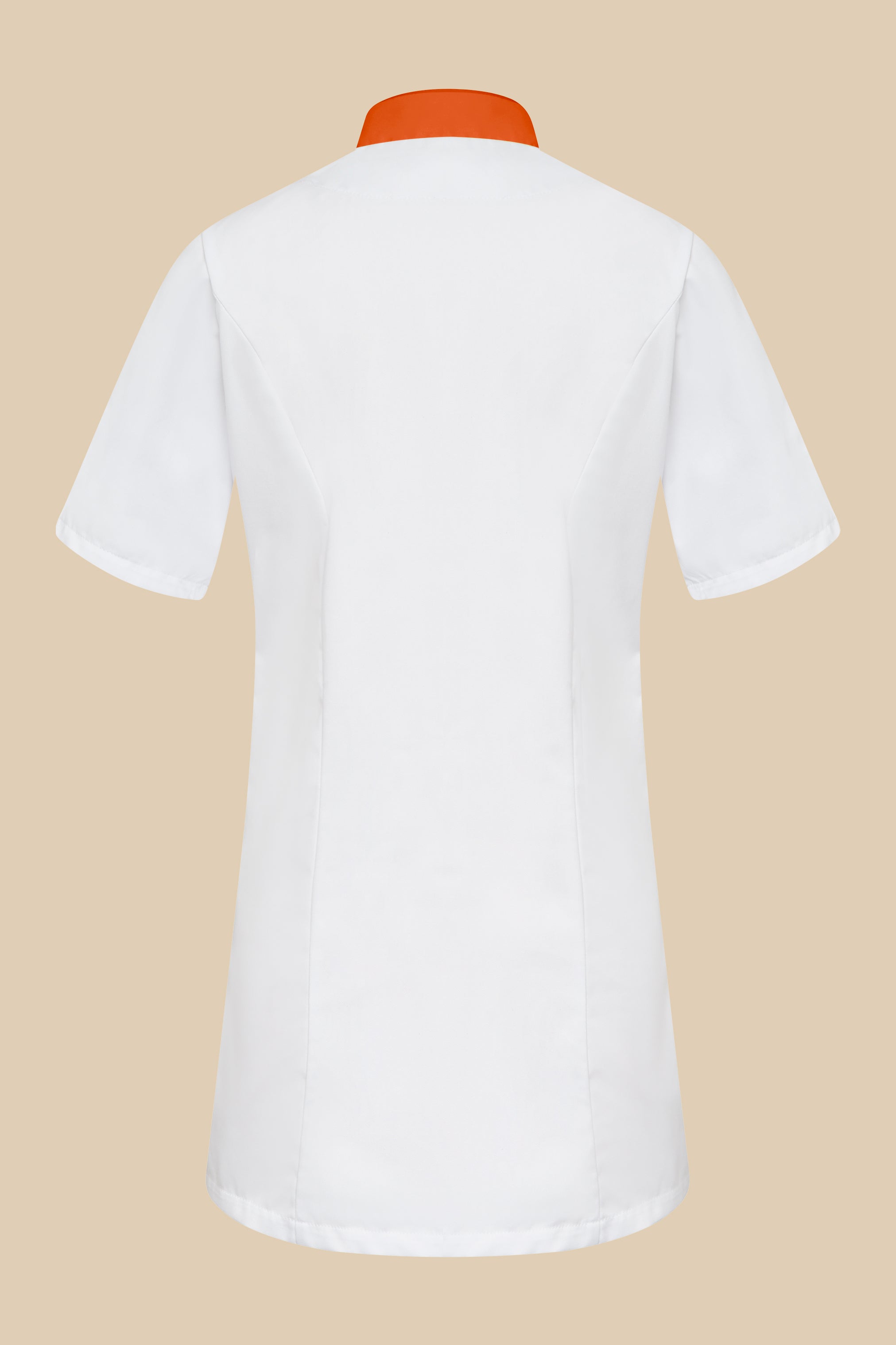 Blouse médicale femme blanc et orange - SILA