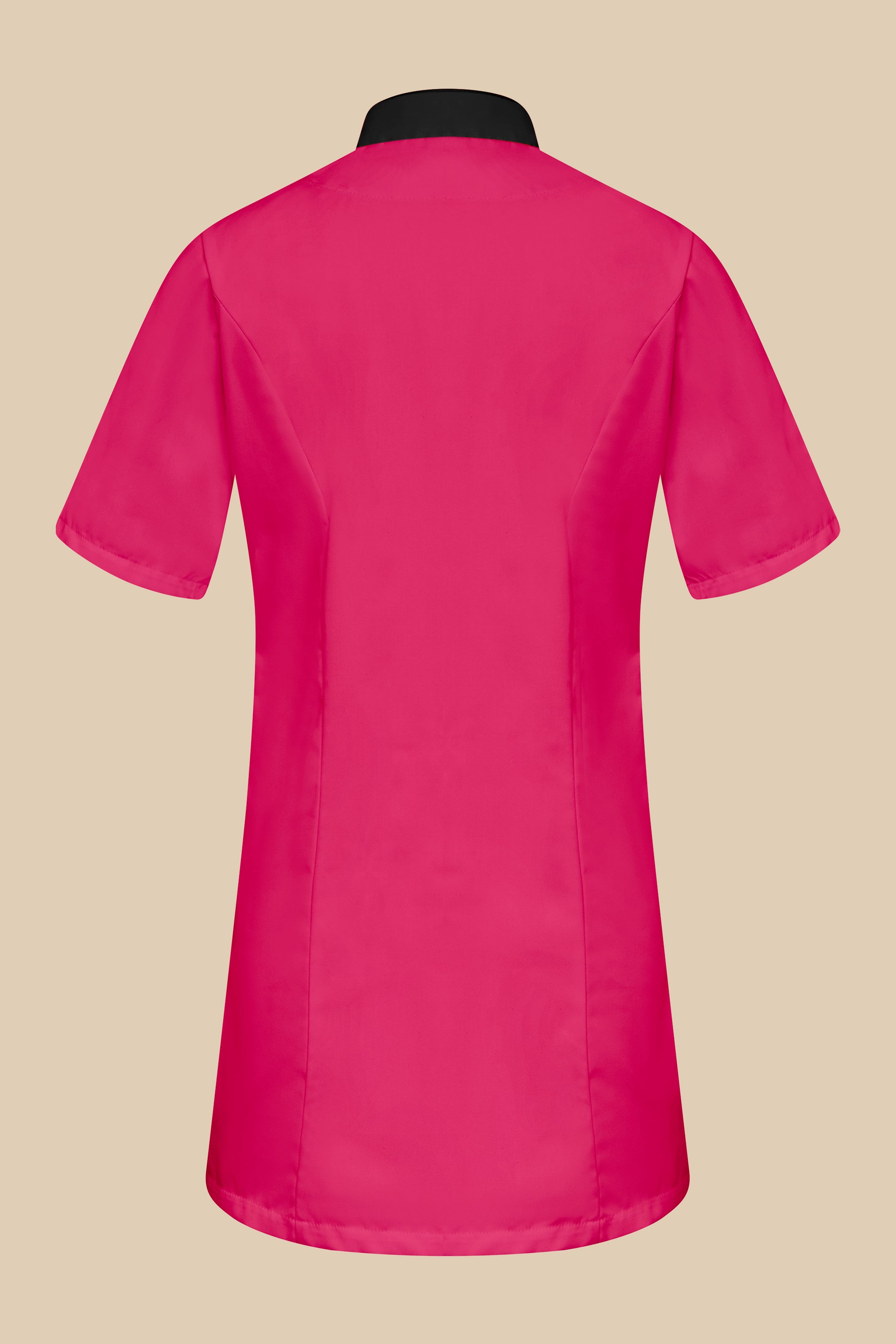 Blouse médicale femme fuchsia et noir - SILA