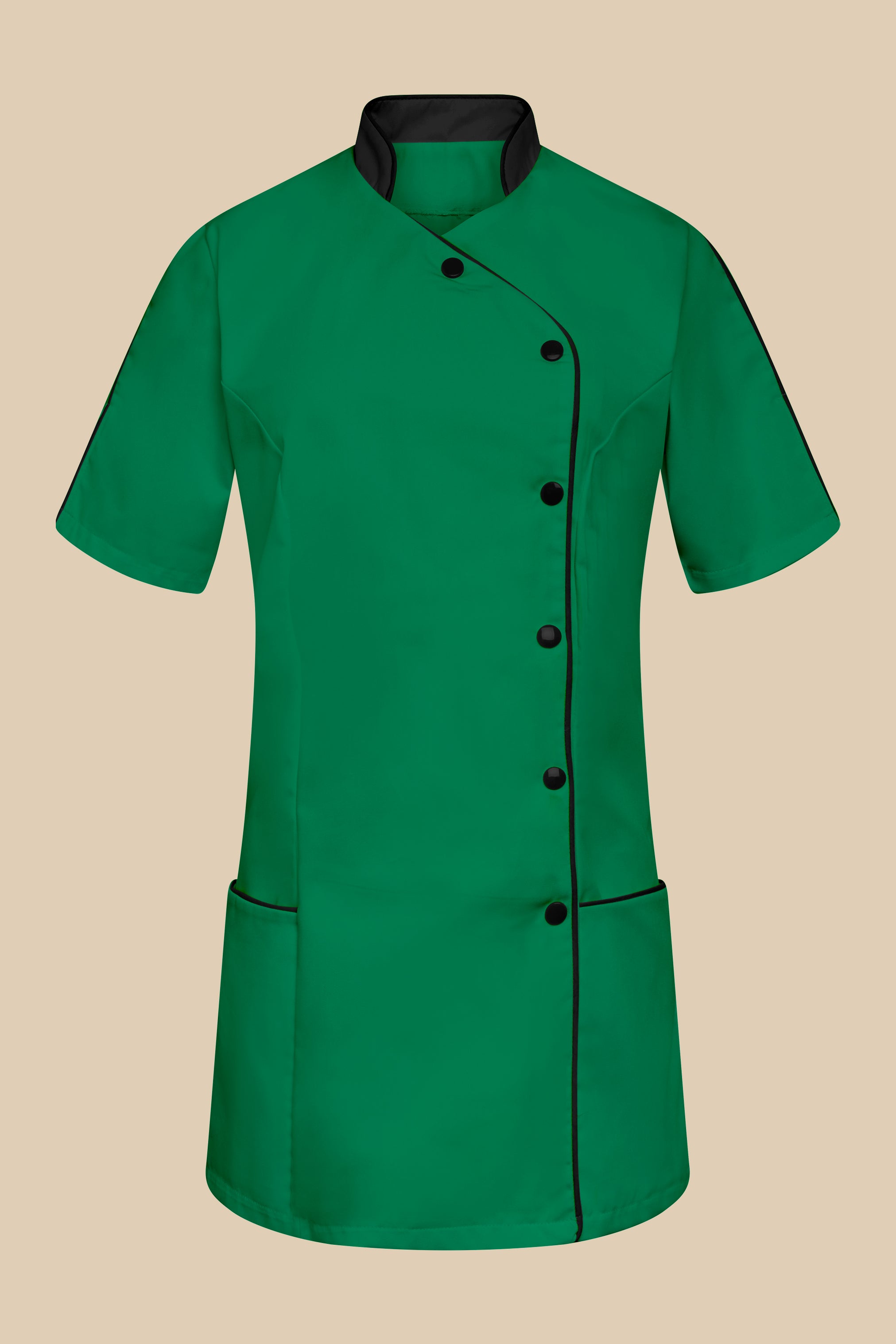 Blouse médicale femme vert et noir - SILA