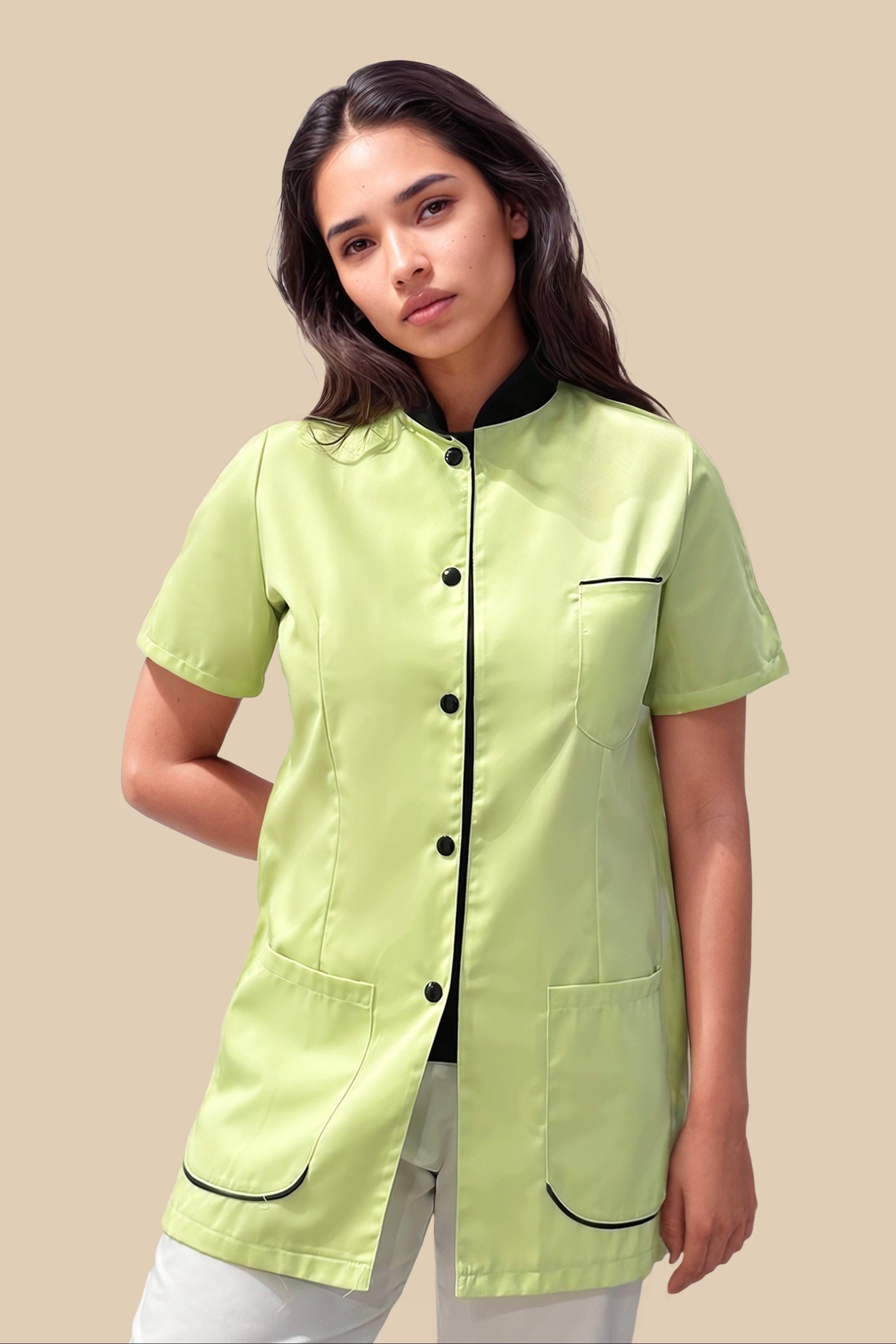 SRC Création Blouse Médicale Blouse médicale femme anis et noir - SAANA