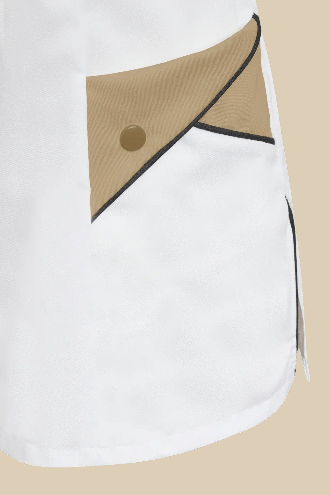 SRC Création Blouse Médicale Blouse médicale femme blanc et biscuit - NOLA