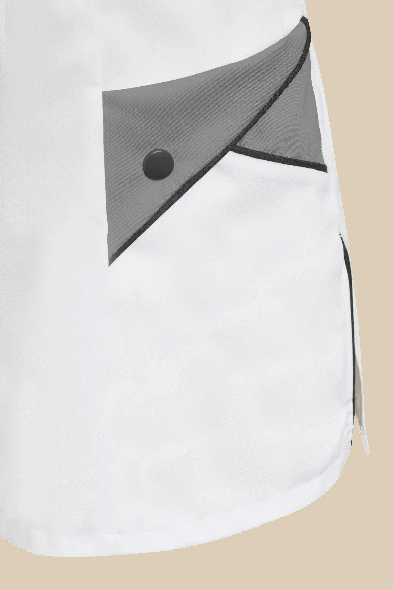 SRC Création Blouse Médicale Blouse médicale femme blanc et gris - NOLA