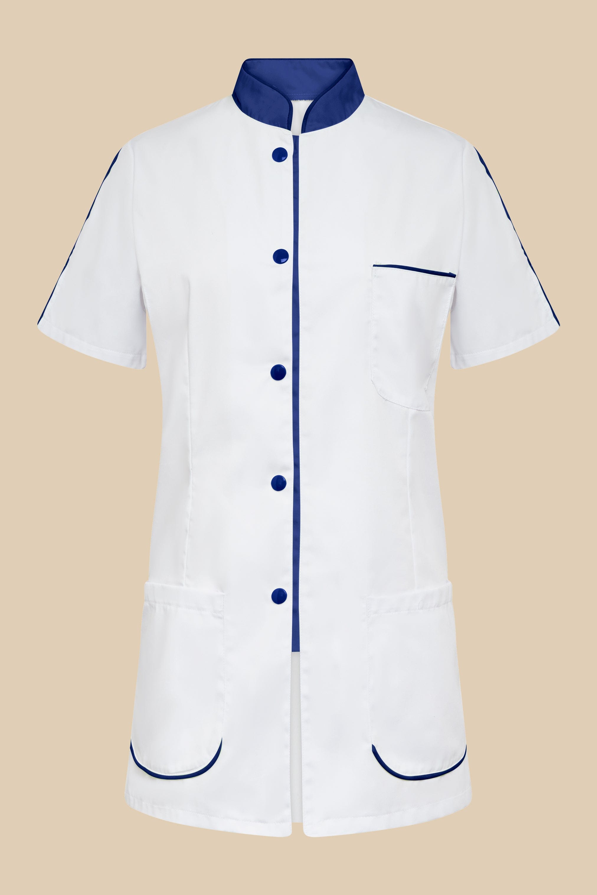 SRC Création Blouse Médicale Blouse médicale femme blanc et marine - SAANA