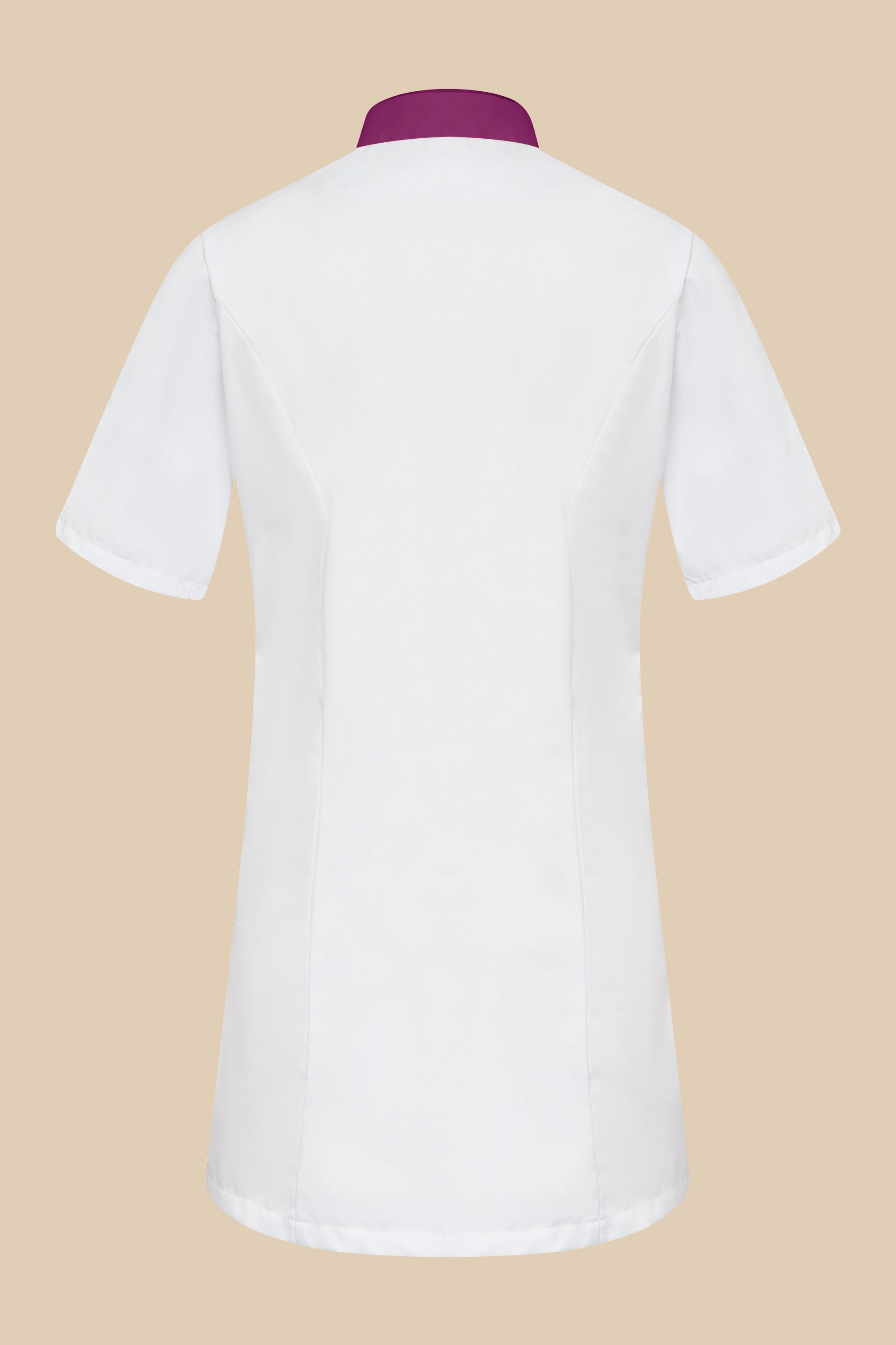 SRC Création Blouse Médicale Blouse médicale femme blanc et prune - SILA