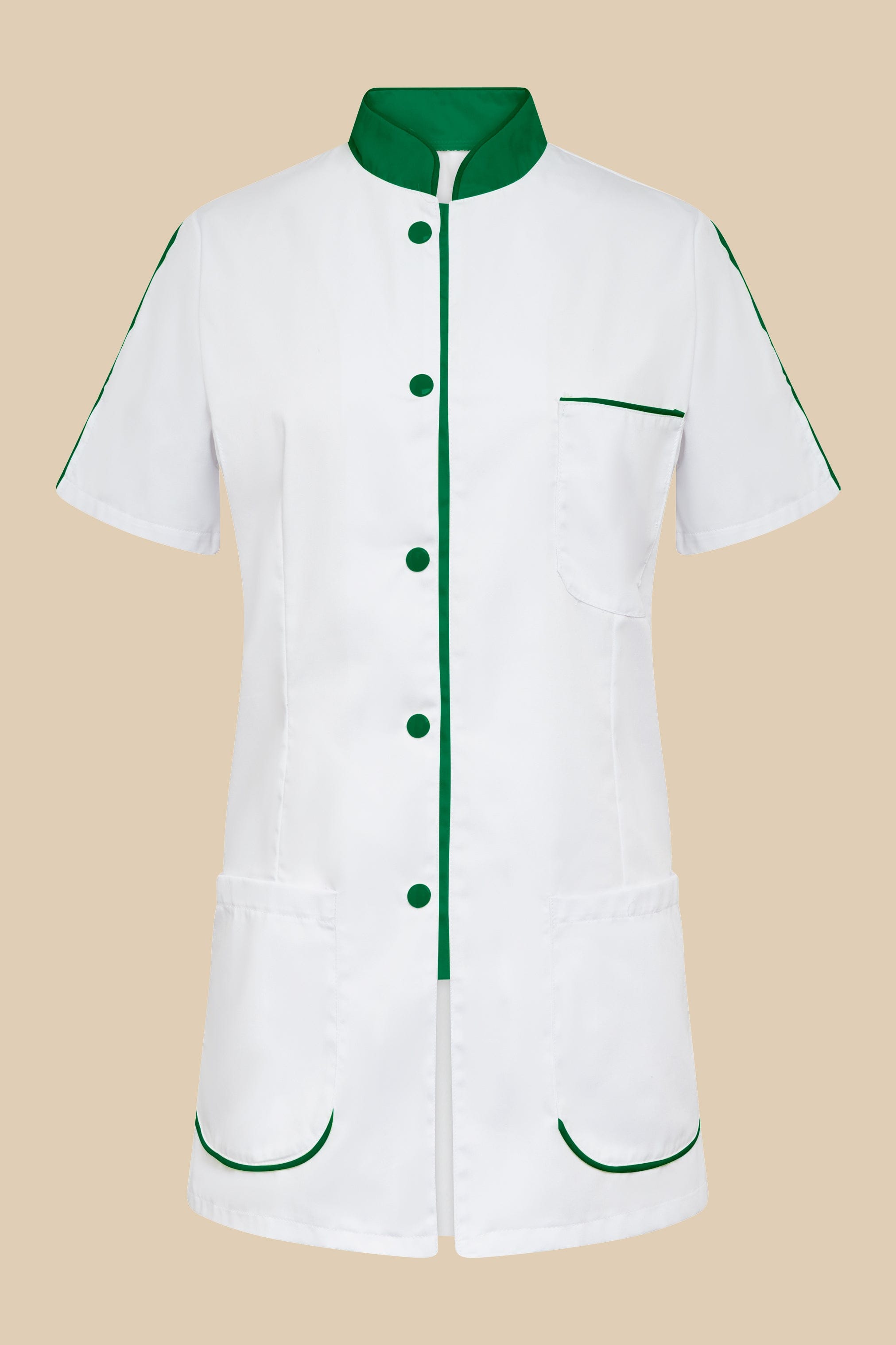 SRC Création Blouse Médicale Blouse médicale femme blanc et vert - SAANA