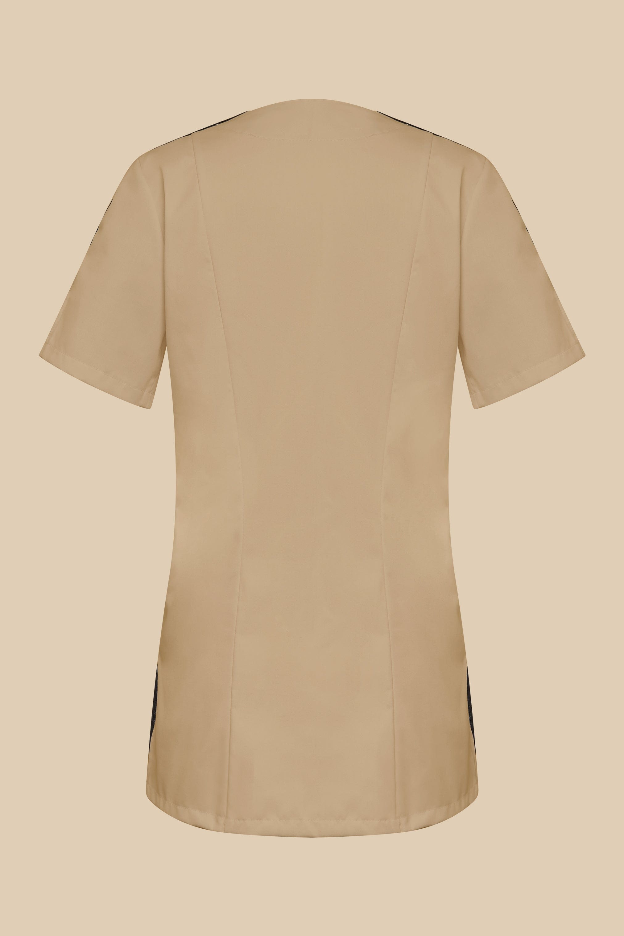 SRC Création Blouse Médicale Blouse médicale femme cintrée biscuit/noir/blanc - LOKKA
