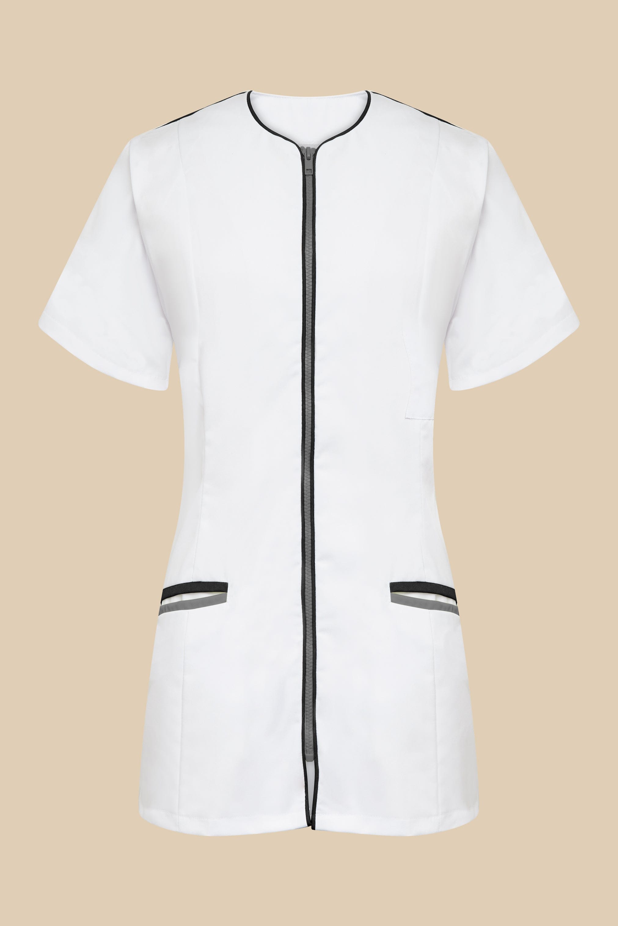 SRC Création Blouse Médicale Blouse médicale femme cintrée blanc/noir/gris - LOKKA