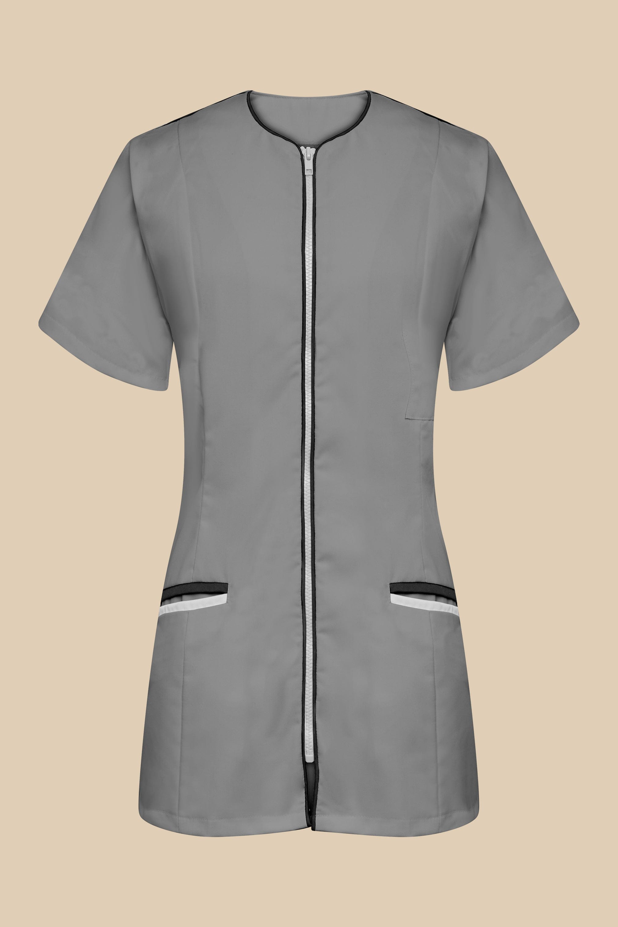 SRC Création Blouse Médicale Blouse médicale femme cintrée Gris/Noir/Blanc - LOKKA