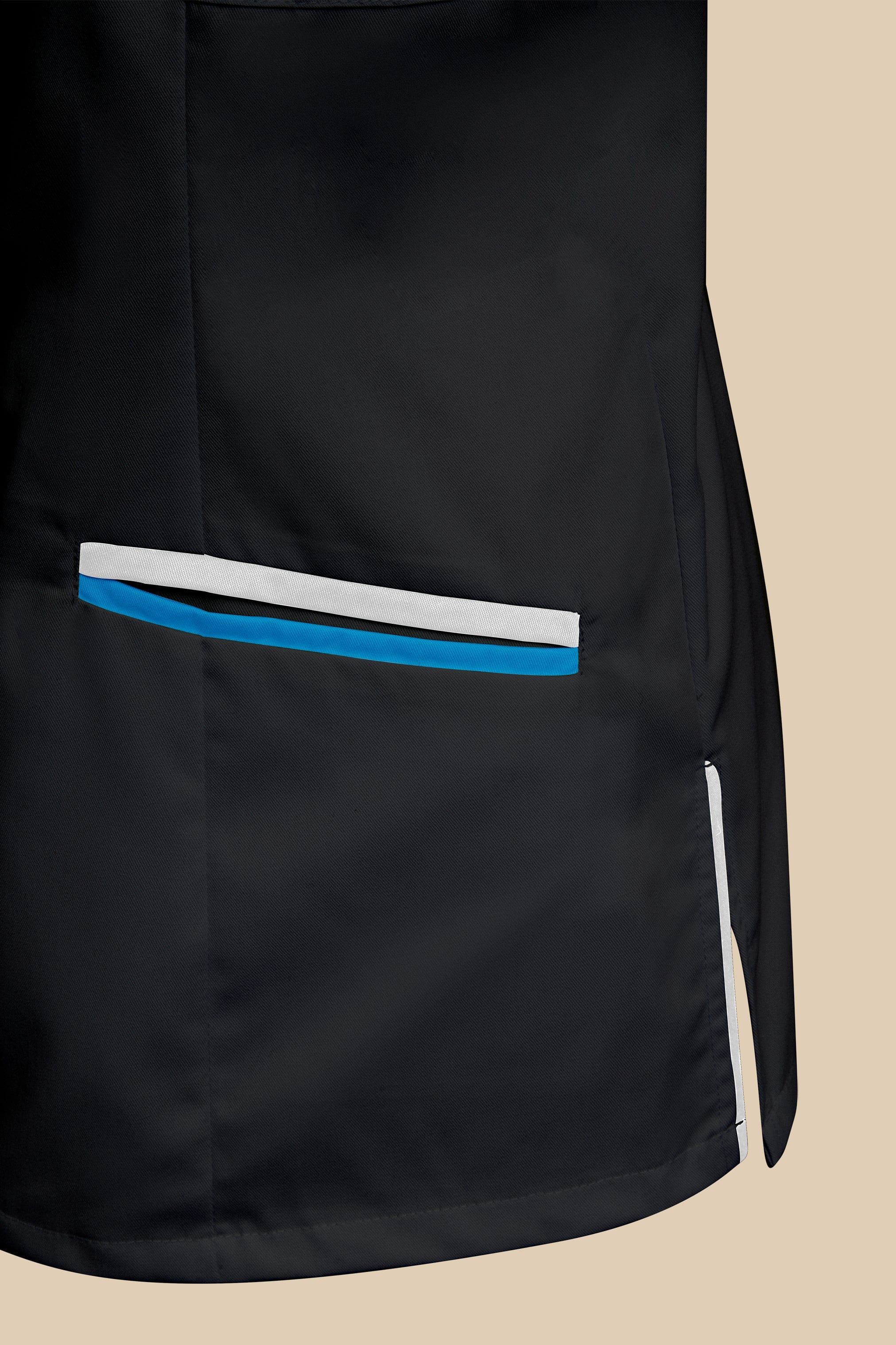 SRC Création Blouse Médicale Blouse médicale femme cintrée Noir/Blanc/Turquoise - LOKKA