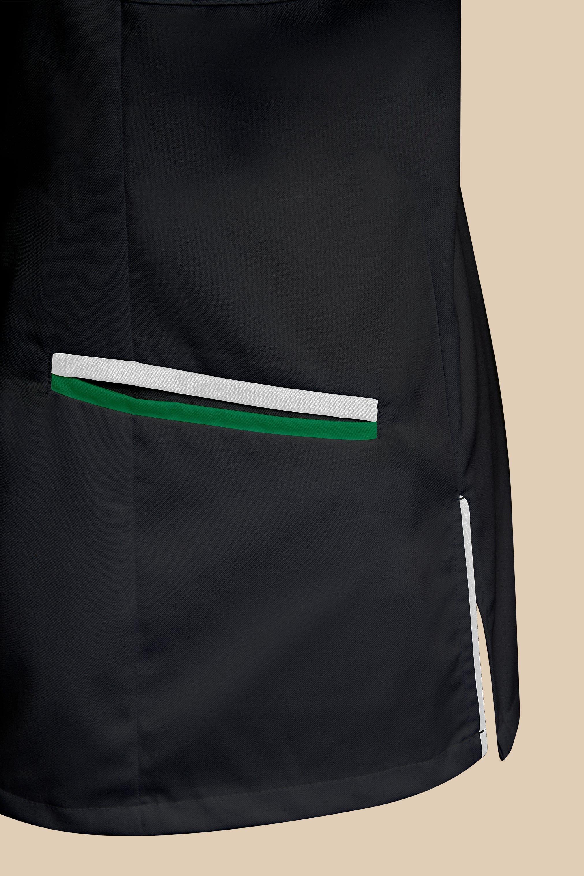 SRC Création Blouse Médicale Blouse médicale femme cintrée Noir/Blanc/Vert - LOKKA