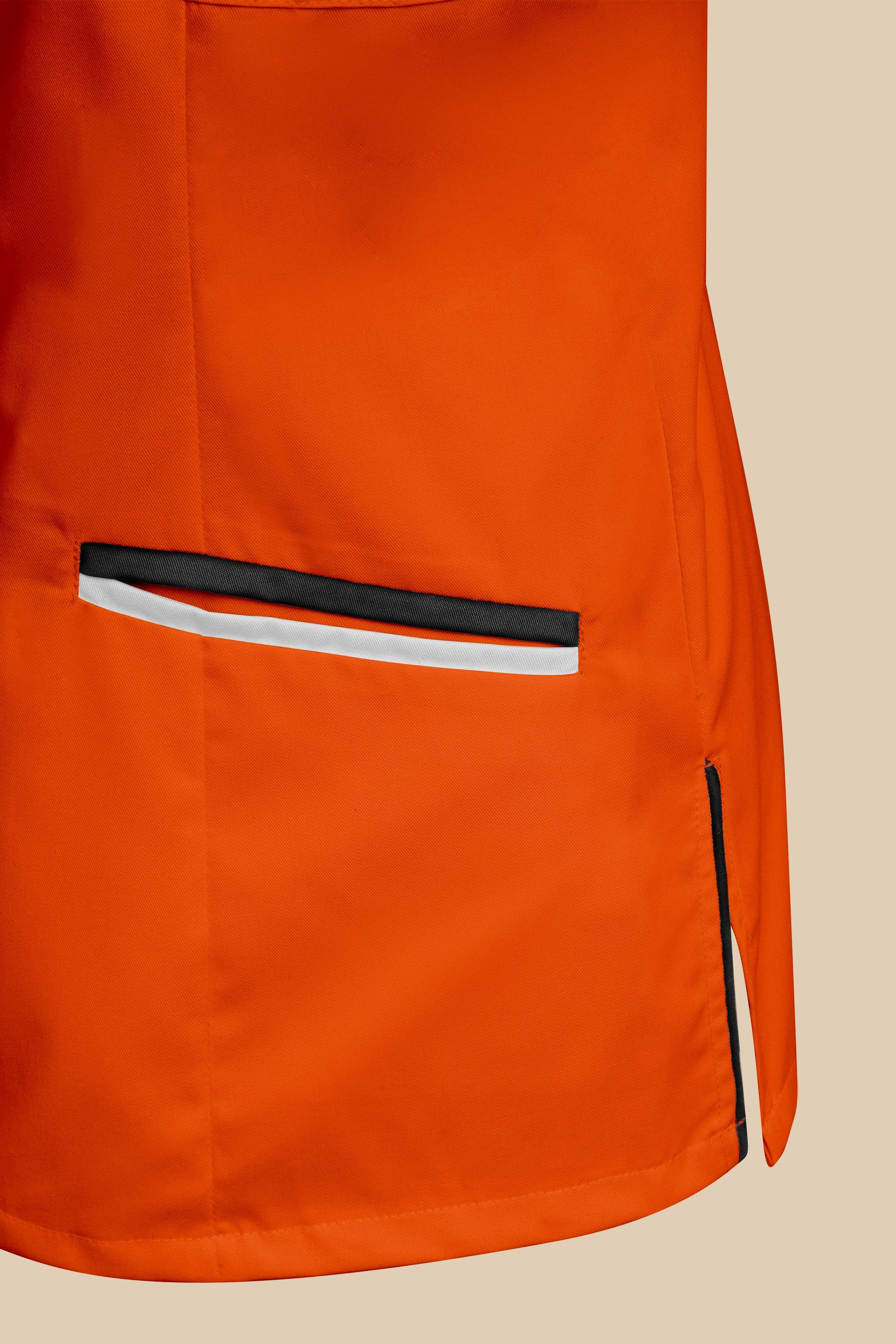SRC Création Blouse Médicale Blouse médicale femme cintrée Orange/Noir/Blanc - LOKKA