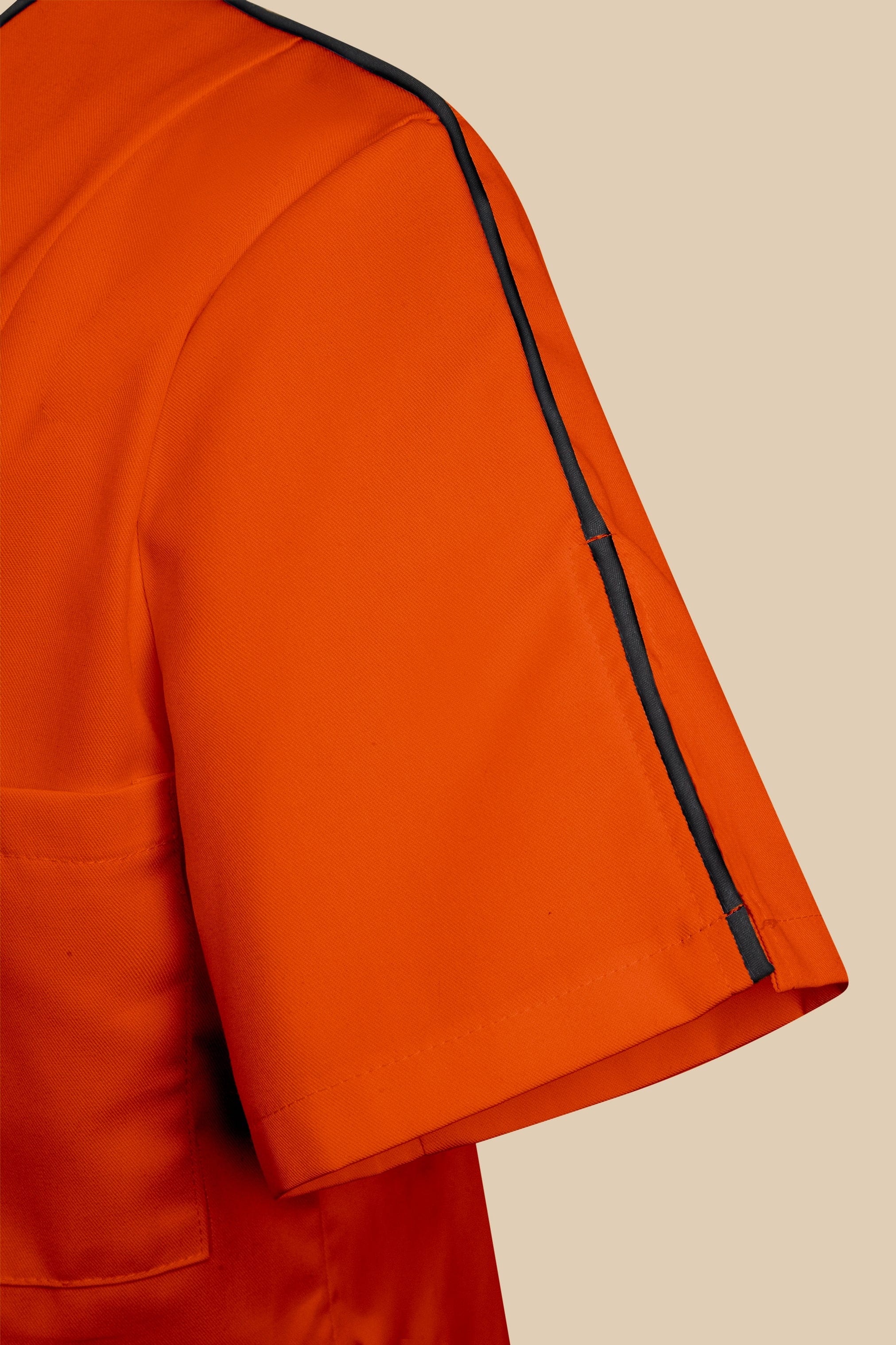 SRC Création Blouse Médicale Blouse médicale femme cintrée Orange/Noir/Blanc - LOKKA
