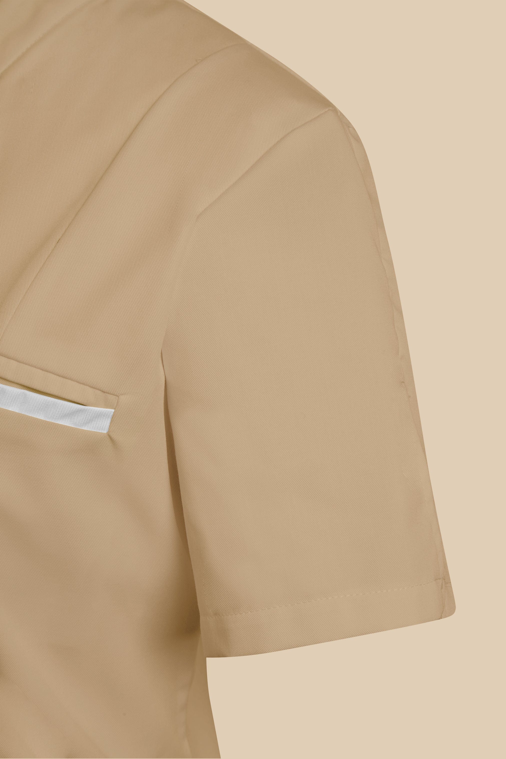 SRC Création Blouse Médicale Blouse médicale femme col V biscuit et blanc - KOSA