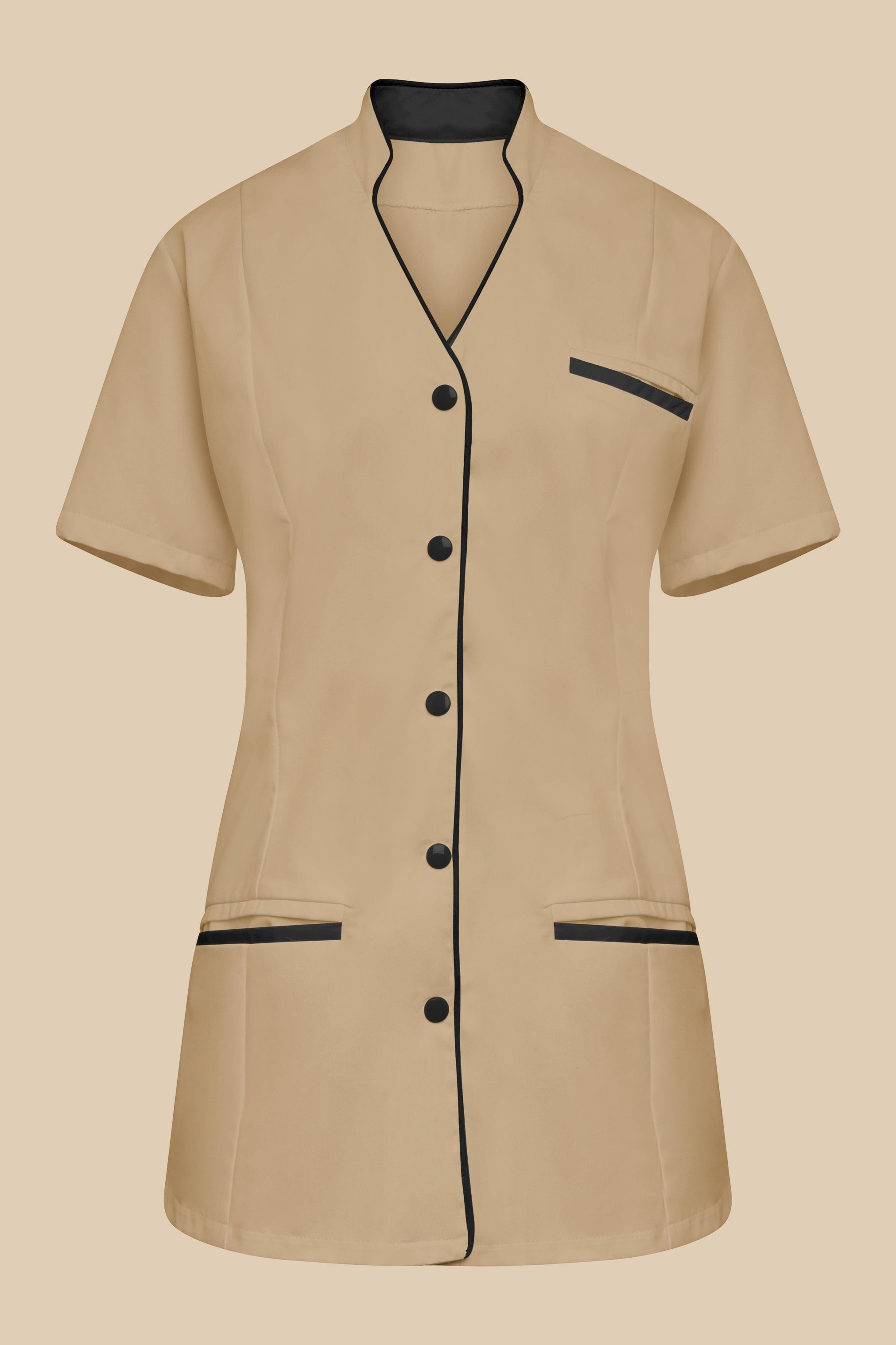 SRC Création Blouse Médicale Blouse médicale femme col V biscuit et noir - KOSA