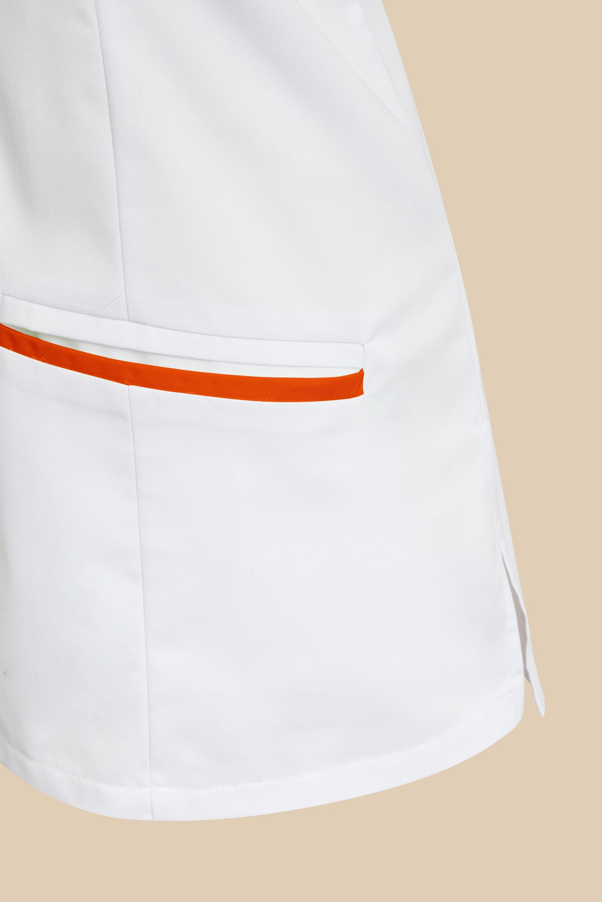 SRC Création Blouse Médicale Blouse médicale femme col V blanc et orange - KOSA