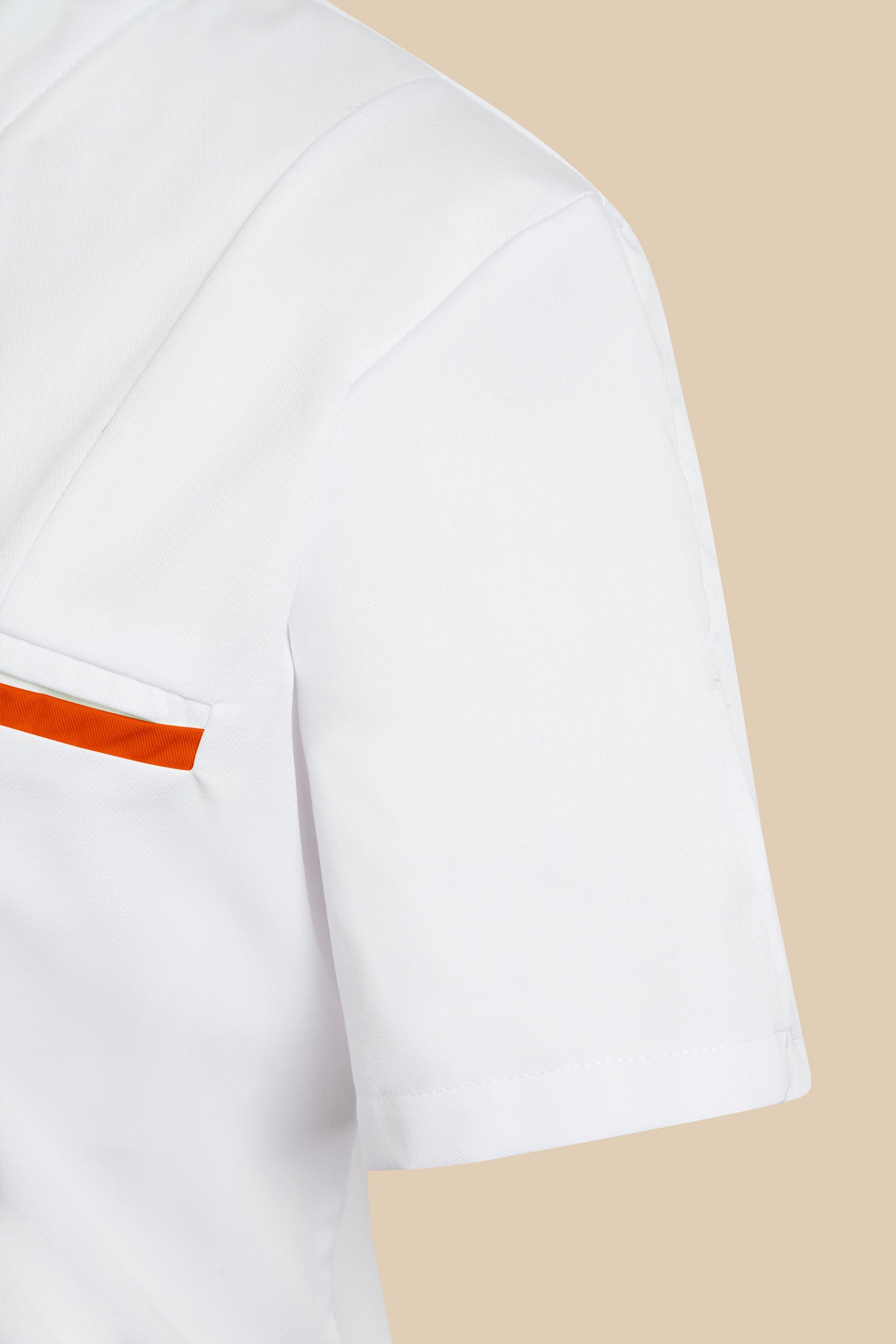 SRC Création Blouse Médicale Blouse médicale femme col V blanc et orange - KOSA