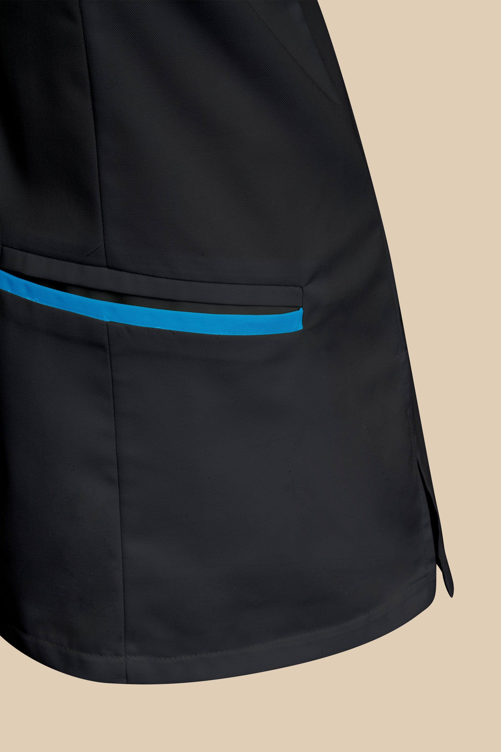 SRC Création Blouse Médicale Blouse médicale femme col V noir et turquoise - KOSA