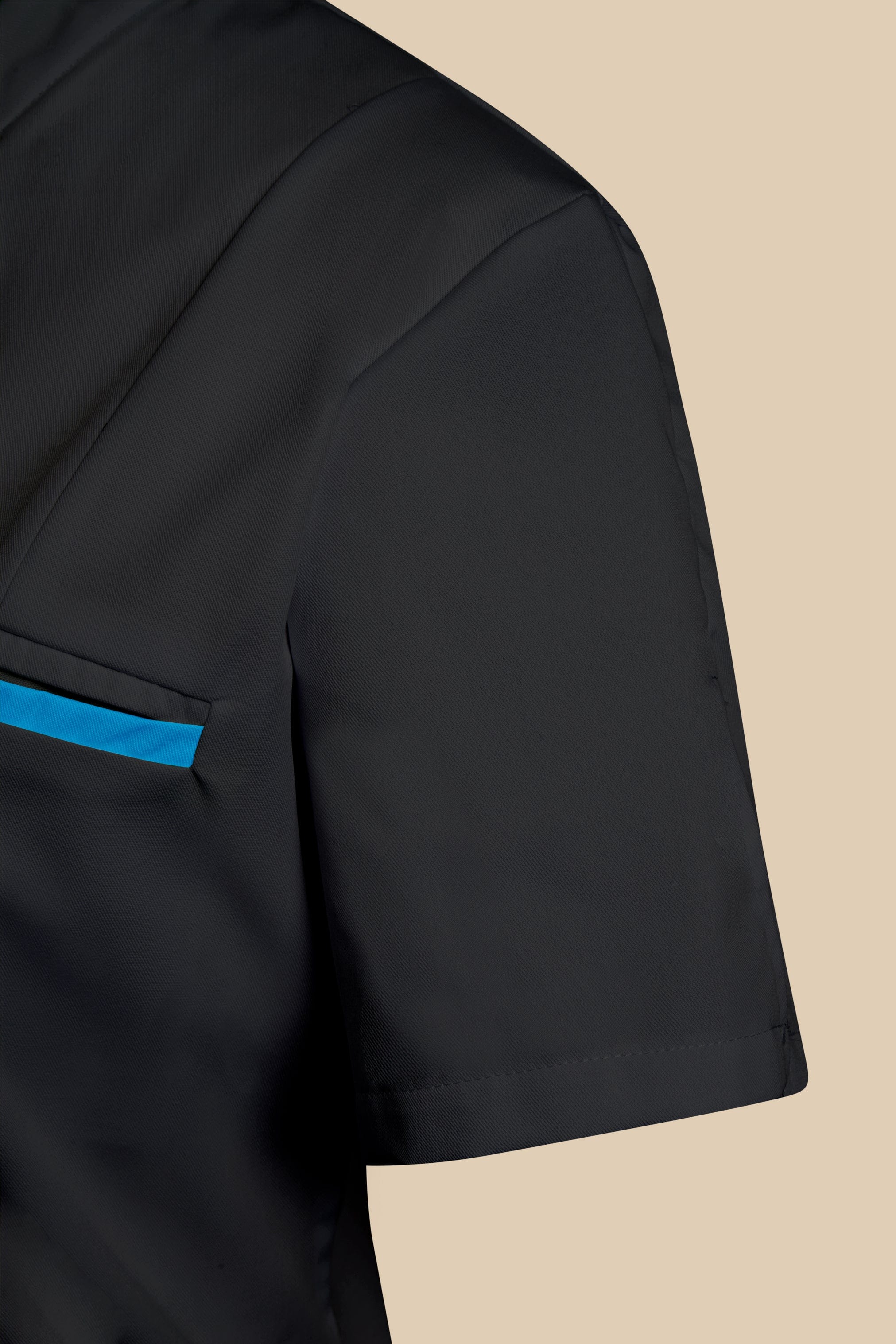 SRC Création Blouse Médicale Blouse médicale femme col V noir et turquoise - KOSA