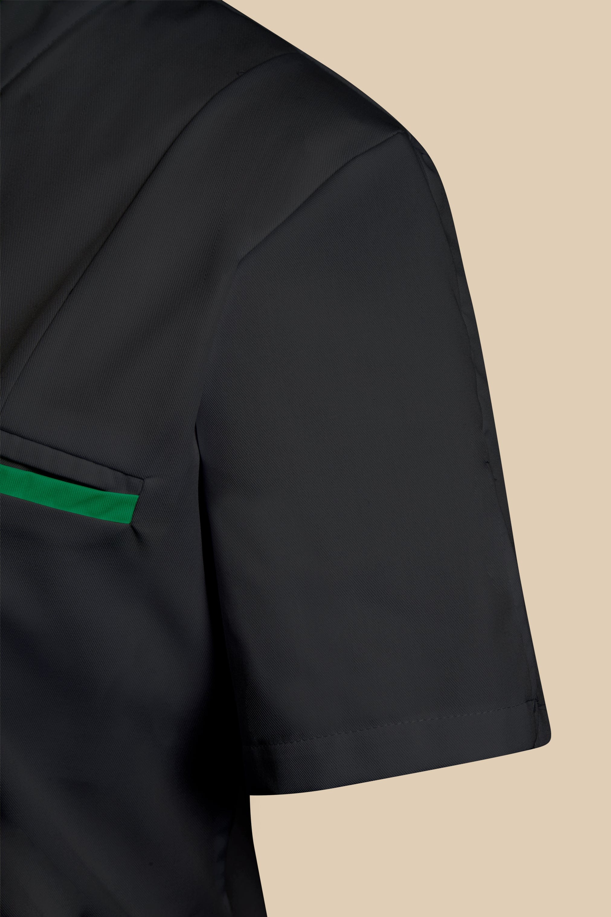 SRC Création Blouse Médicale Blouse médicale femme col V noir et vert - KOSA