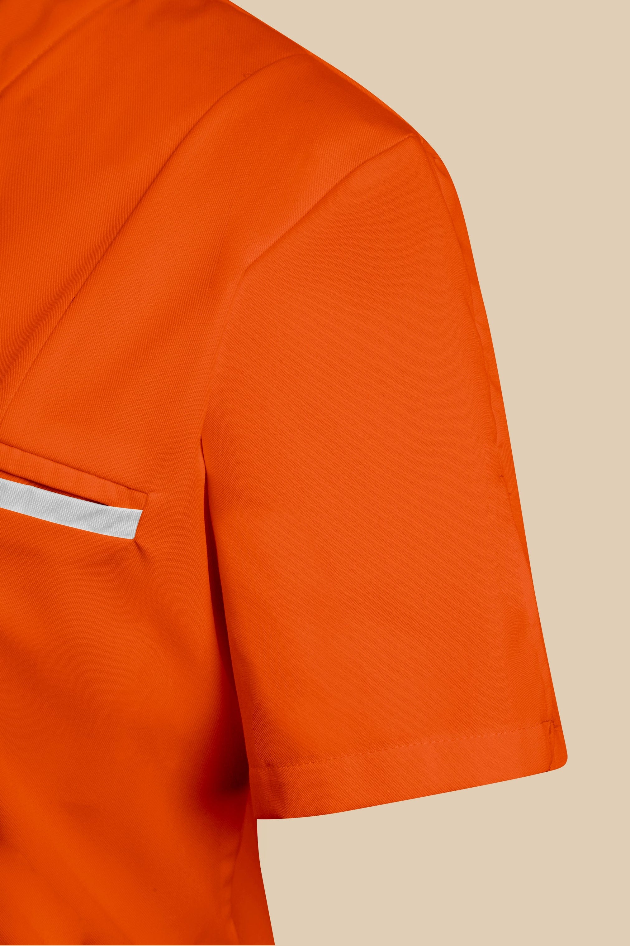 SRC Création Blouse Médicale Blouse médicale femme col V orange et blanc - KOSA