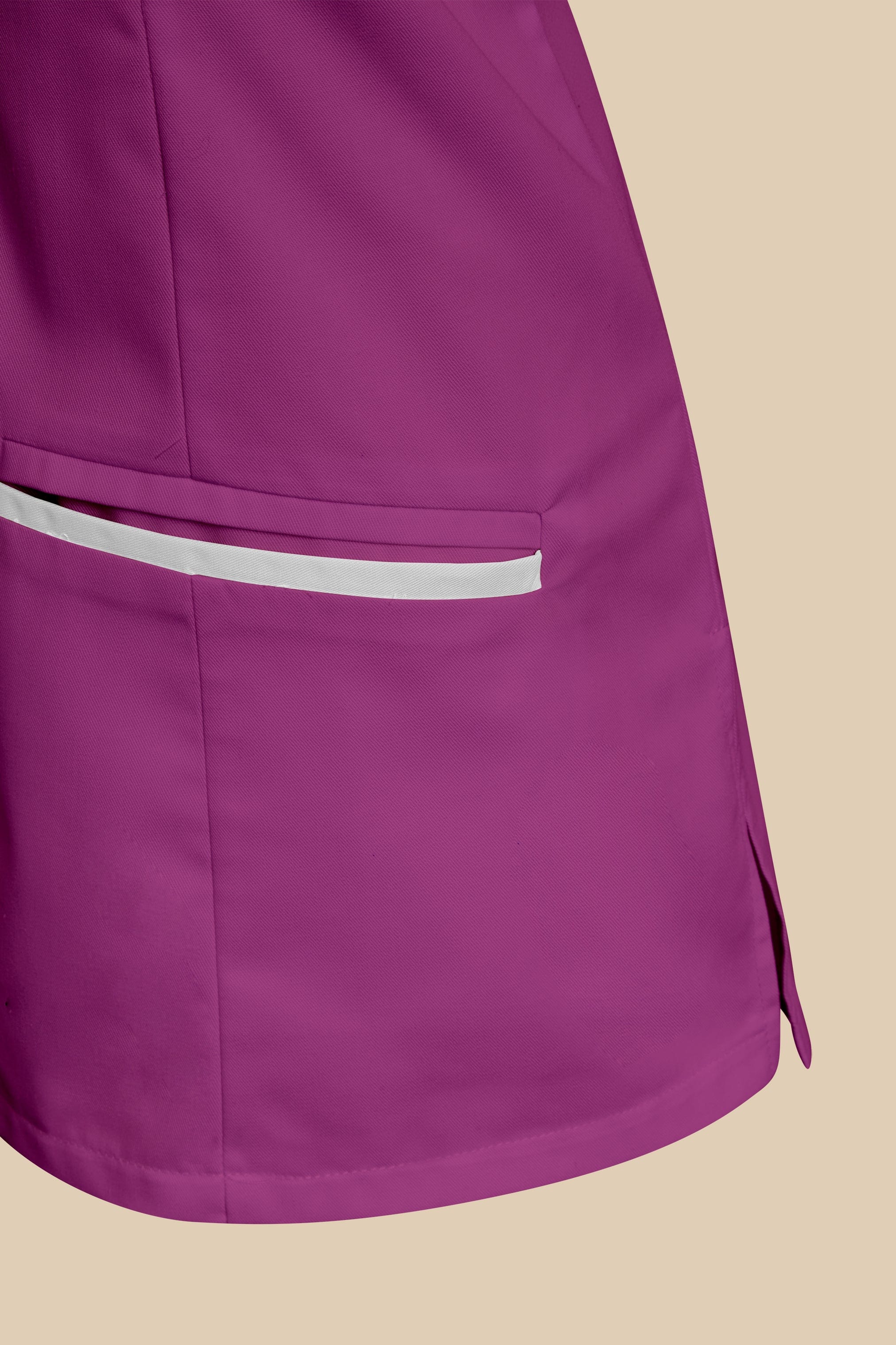 SRC Création Blouse Médicale Blouse médicale femme col V prune et blanc - KOSA