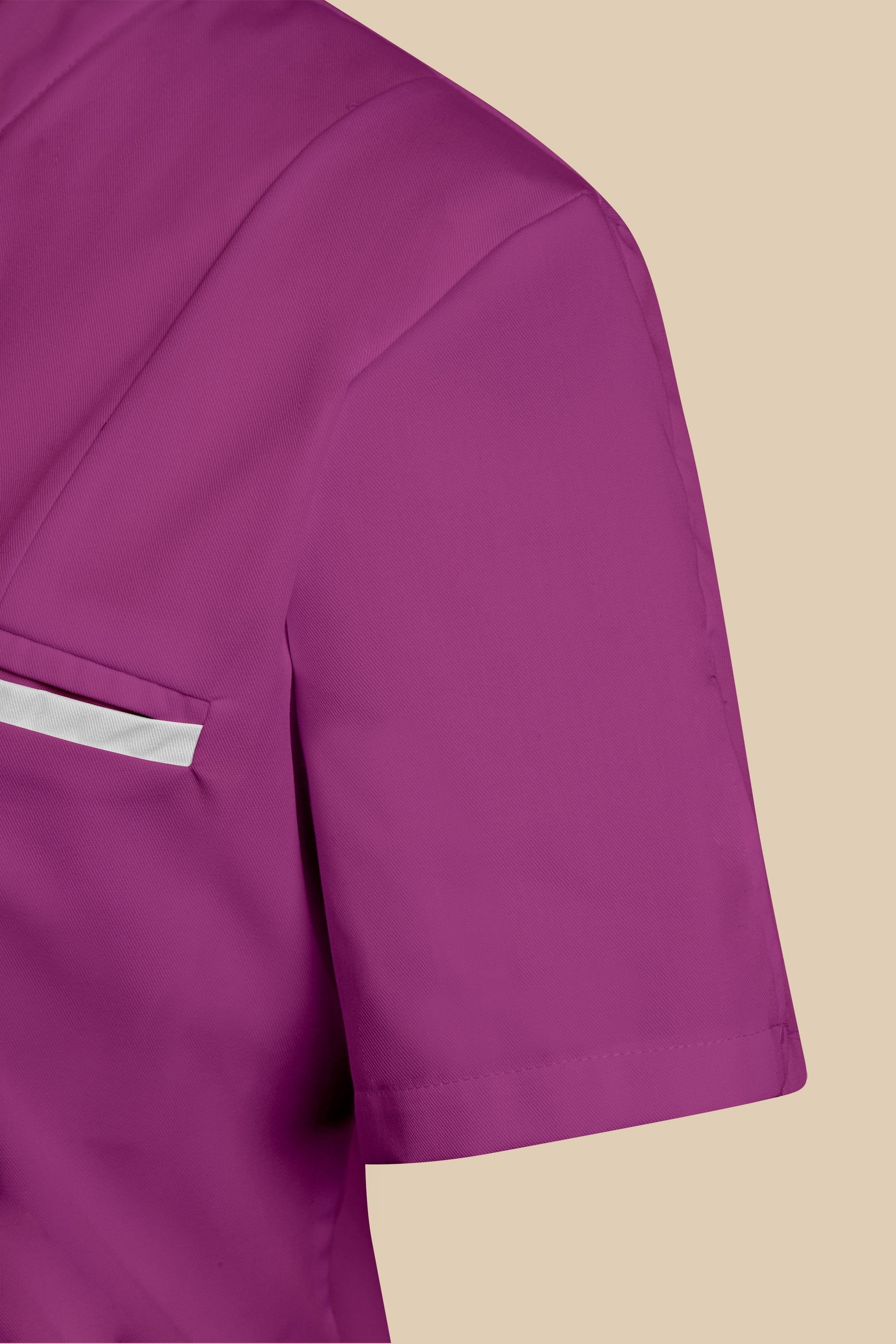 SRC Création Blouse Médicale Blouse médicale femme col V prune et blanc - KOSA