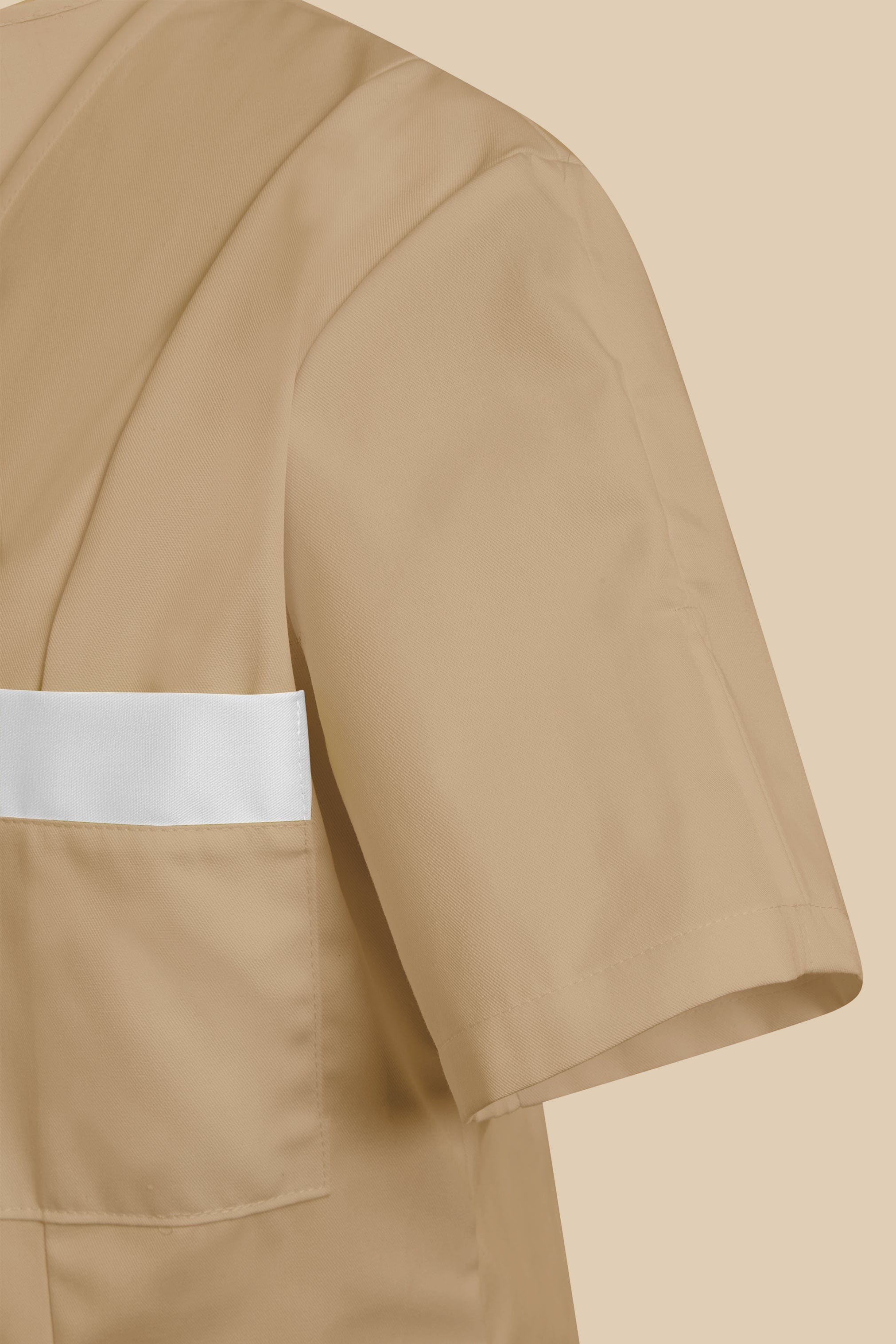 SRC Création Blouse Médicale Blouse médicale femme fermeture éclair biscuit et blanc - ISKA