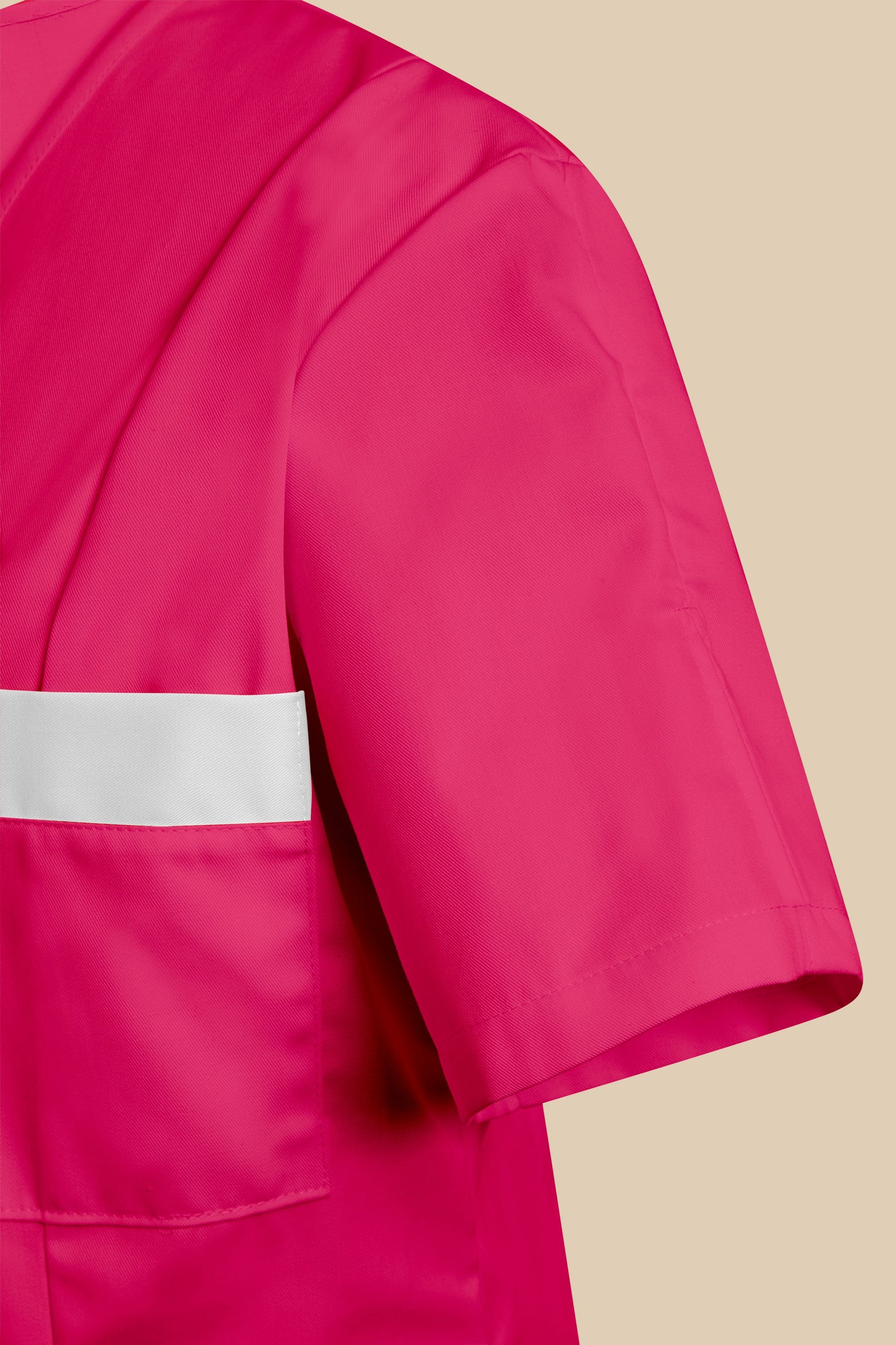 SRC Création Blouse Médicale Blouse médicale femme fermeture éclair fuchsia et blanc - ISKA