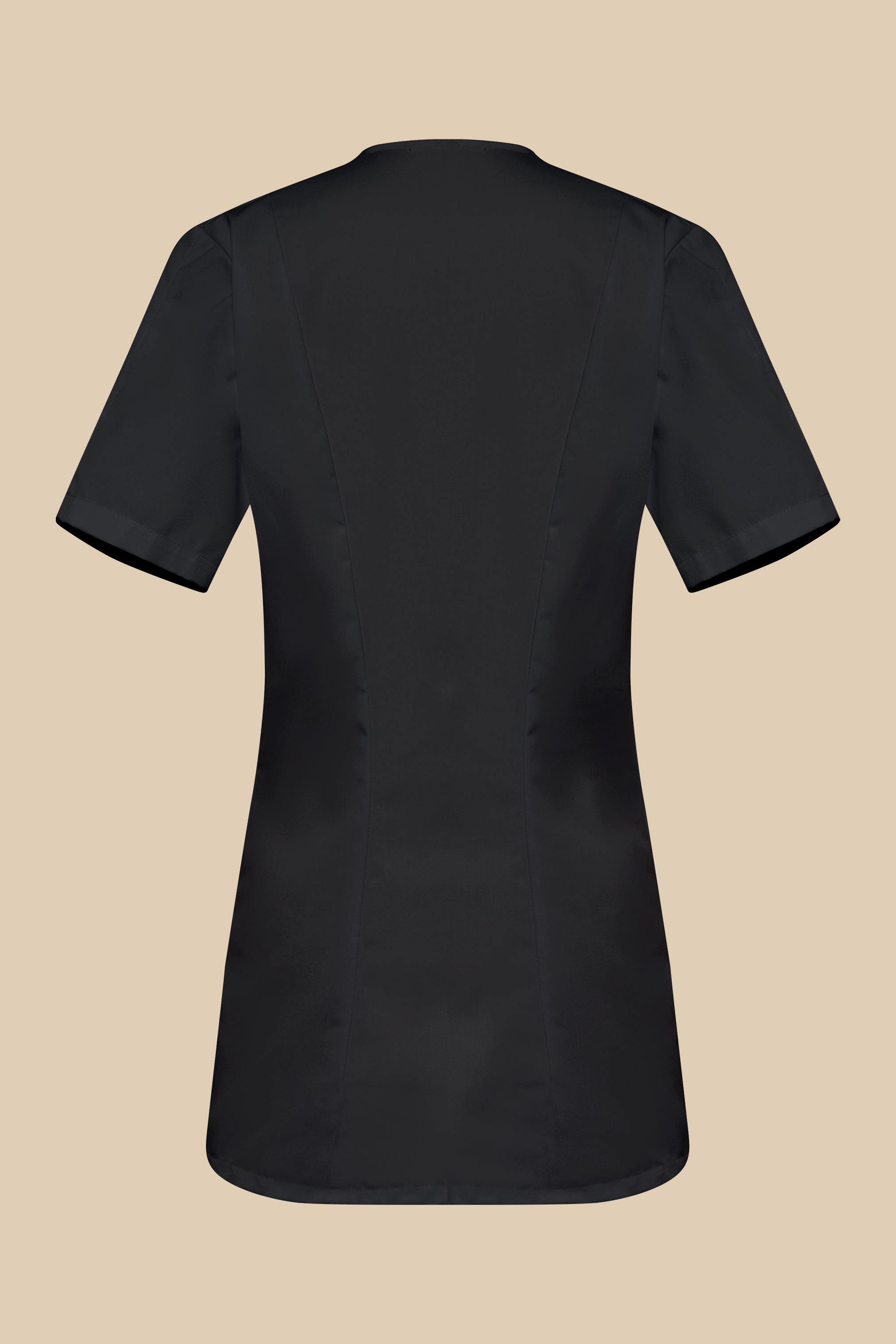 SRC Création Blouse Médicale Blouse médicale femme fermeture éclair noir et orange - ISKA