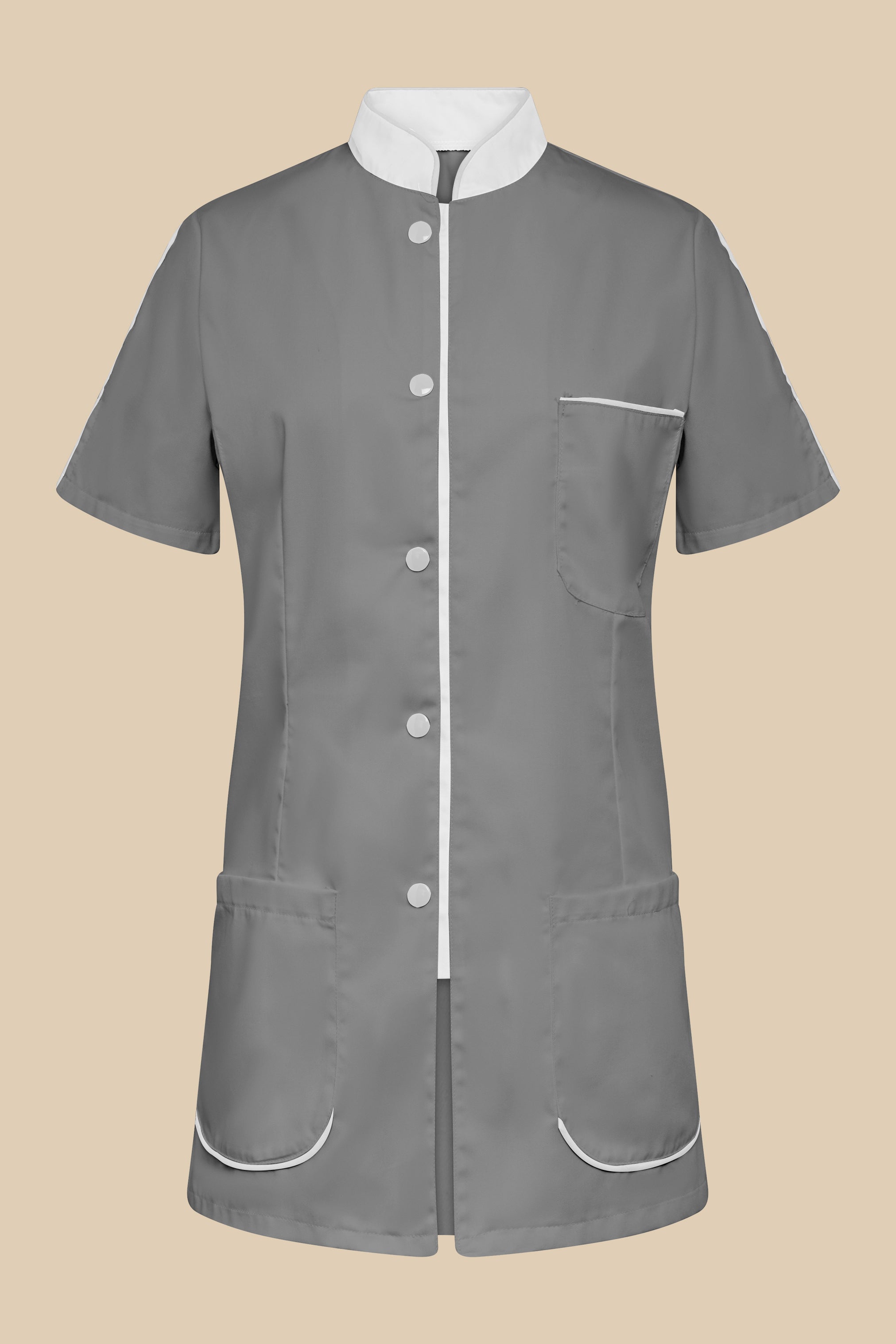 SRC Création Blouse Médicale Blouse médicale femme gris et blanc - SAANA