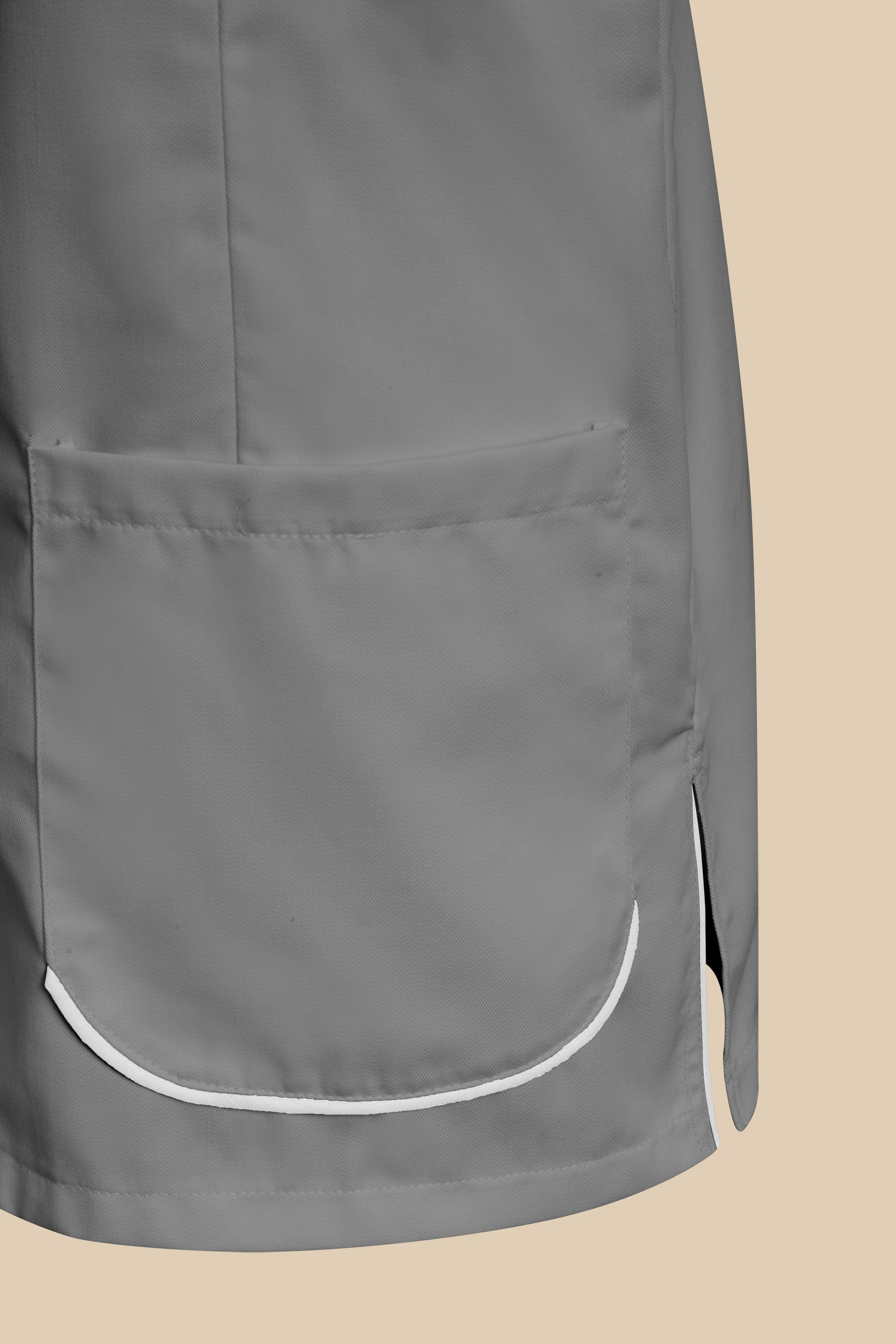 SRC Création Blouse Médicale Blouse médicale femme gris et blanc - SAANA