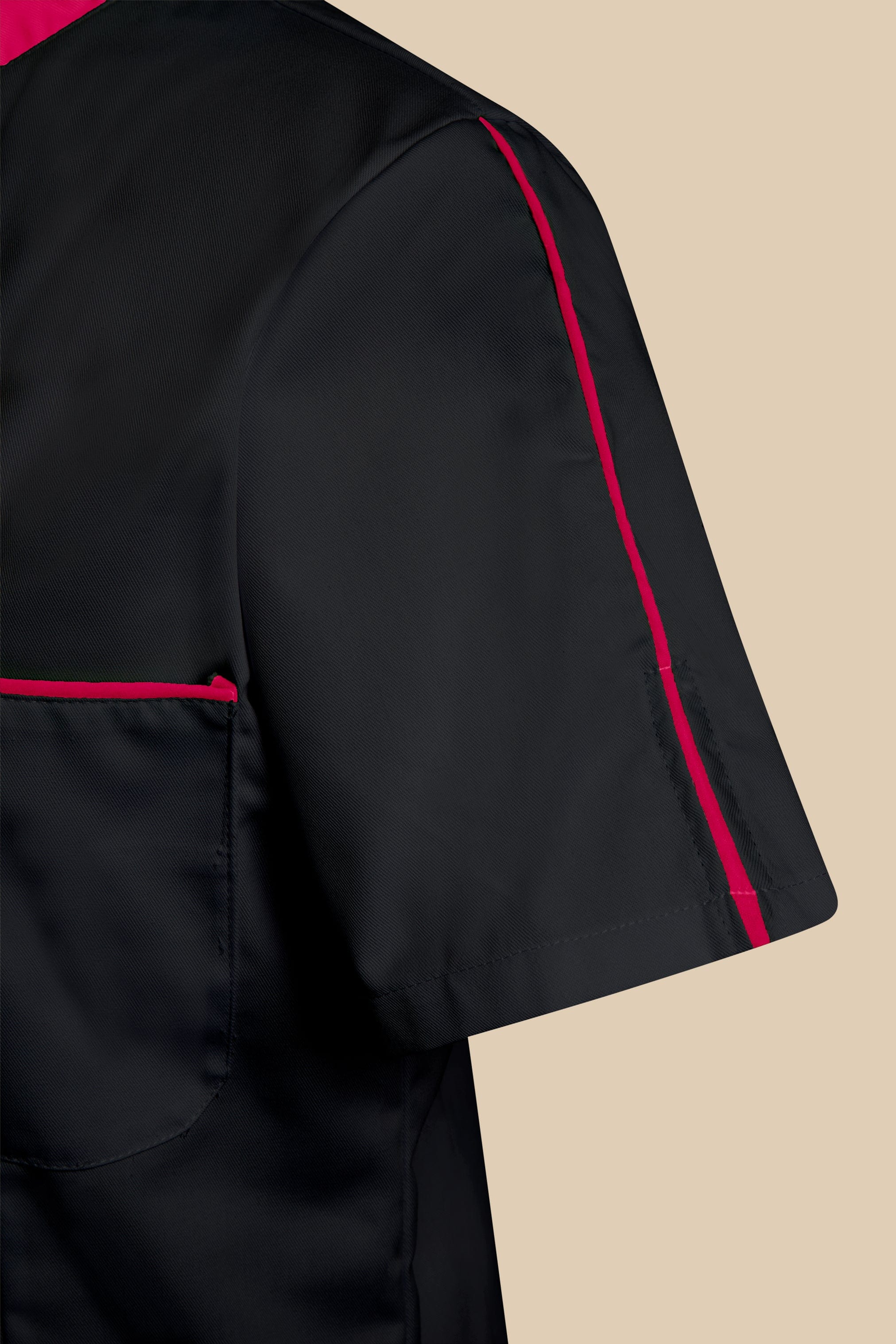 SRC Création Blouse Médicale Blouse médicale femme noir et fuchsia - SAANA