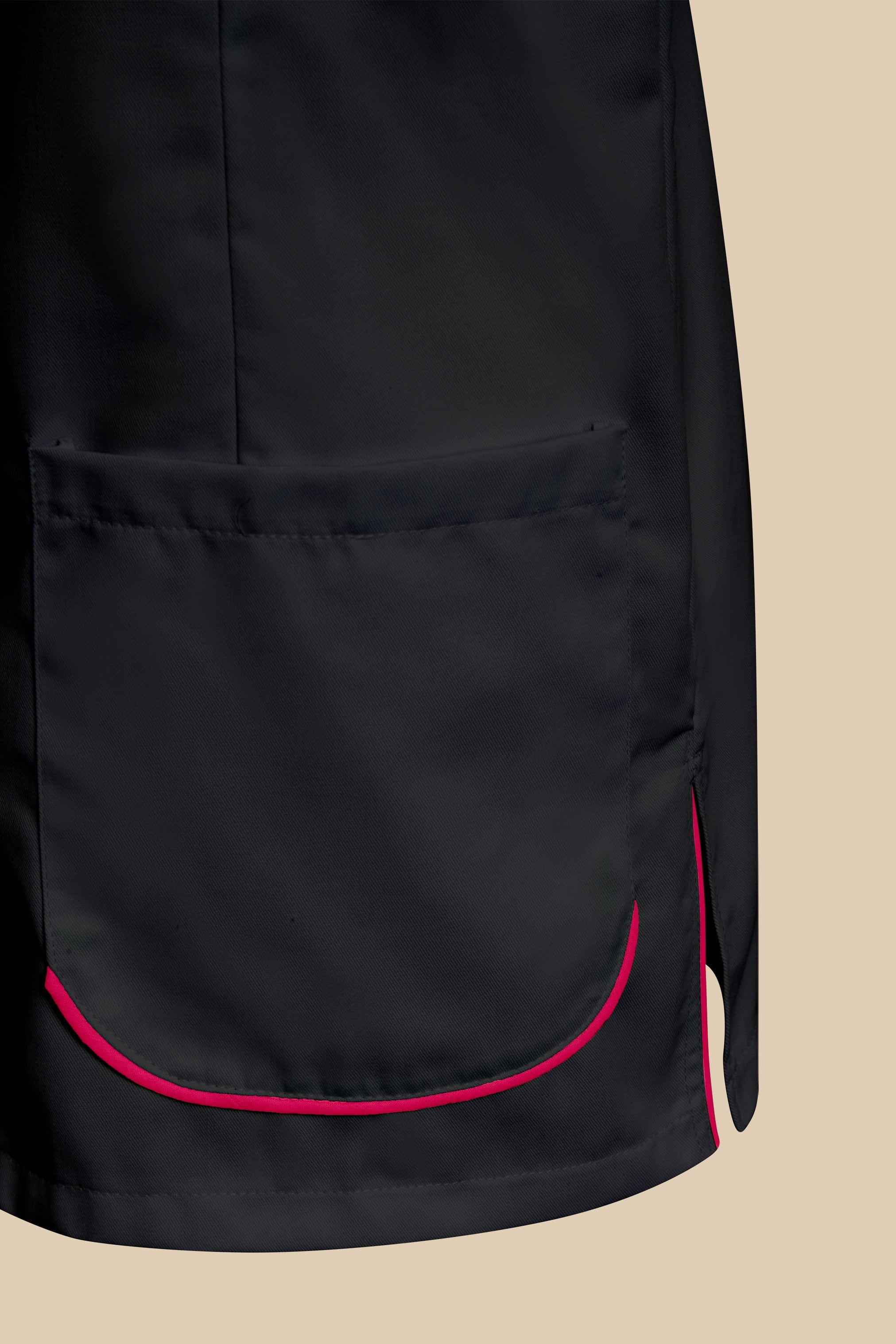 SRC Création Blouse Médicale Blouse médicale femme noir et fuchsia - SAANA