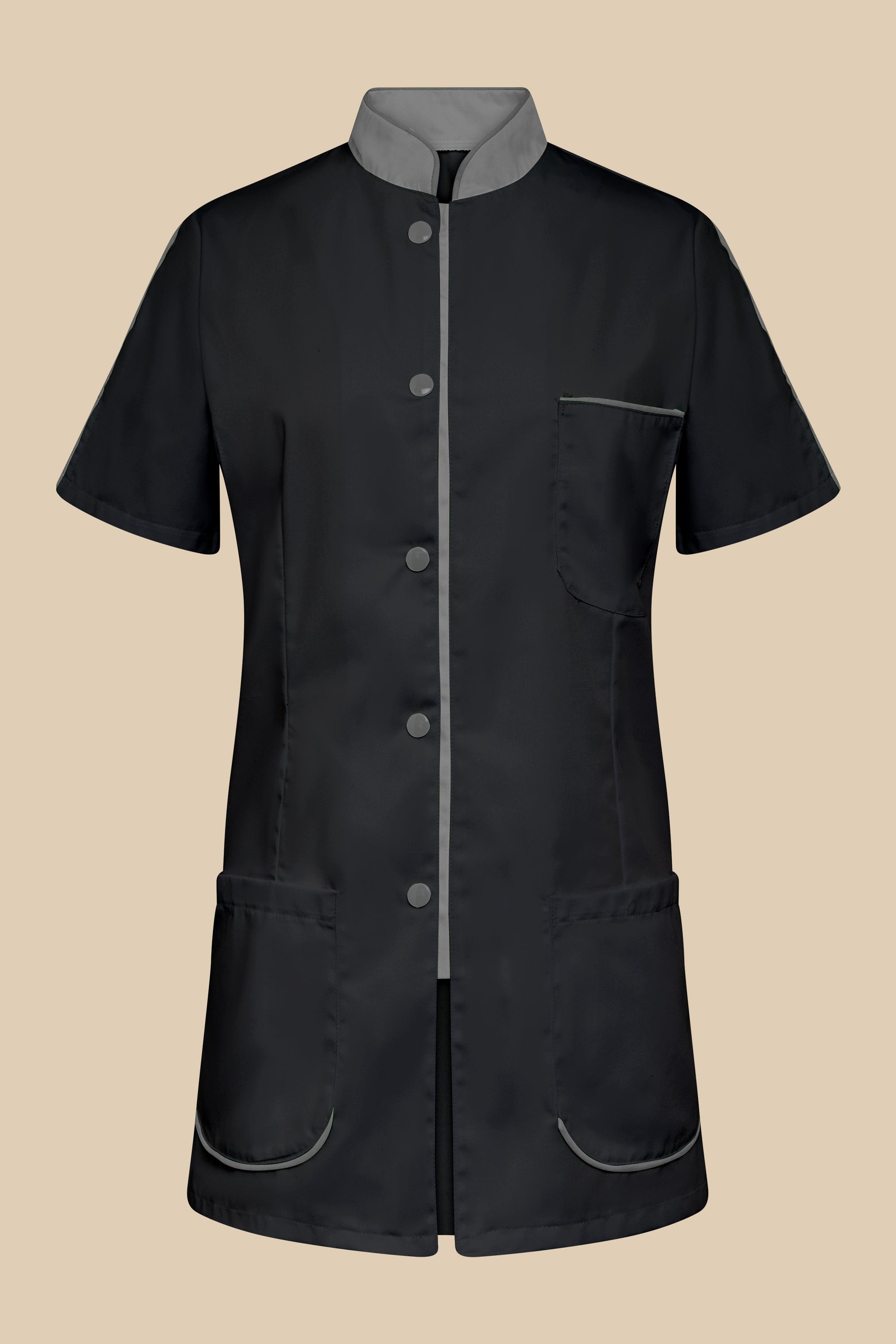 SRC Création Blouse Médicale Blouse médicale femme noir et gris - SAANA