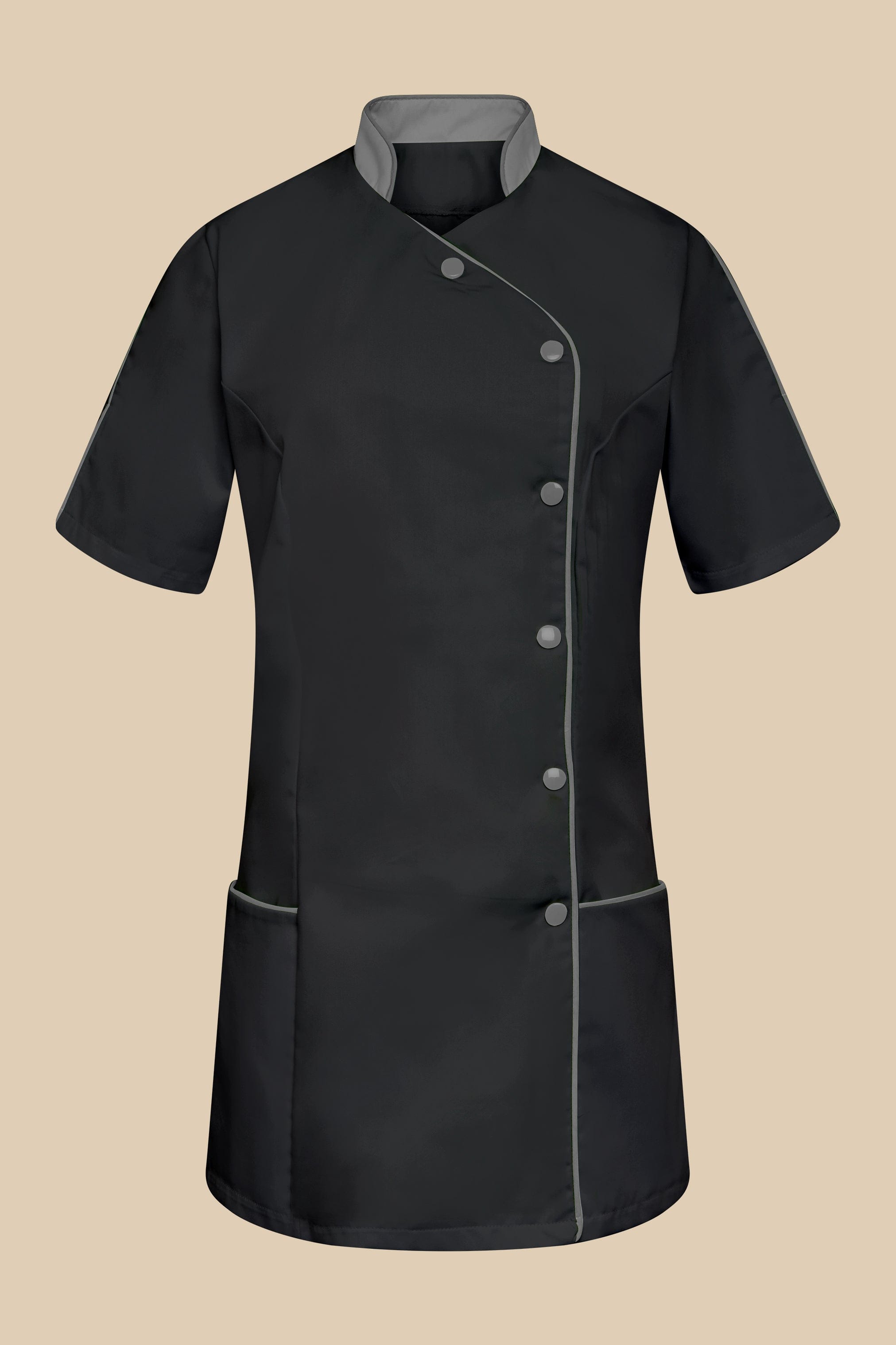 SRC Création Blouse Médicale Blouse médicale femme noir et gris - SILA