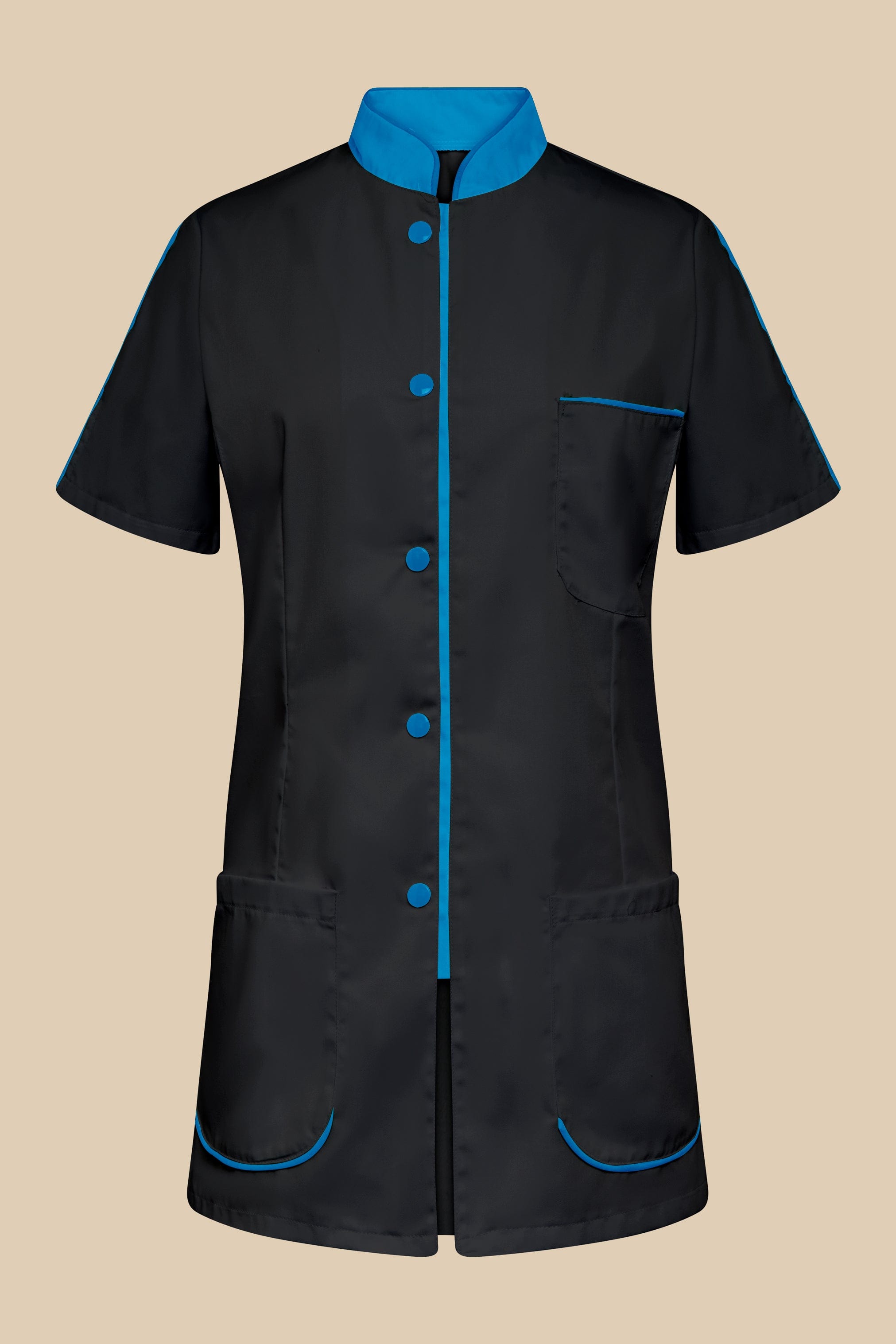 SRC Création Blouse Médicale Blouse médicale femme noir et turquoise - SAANA