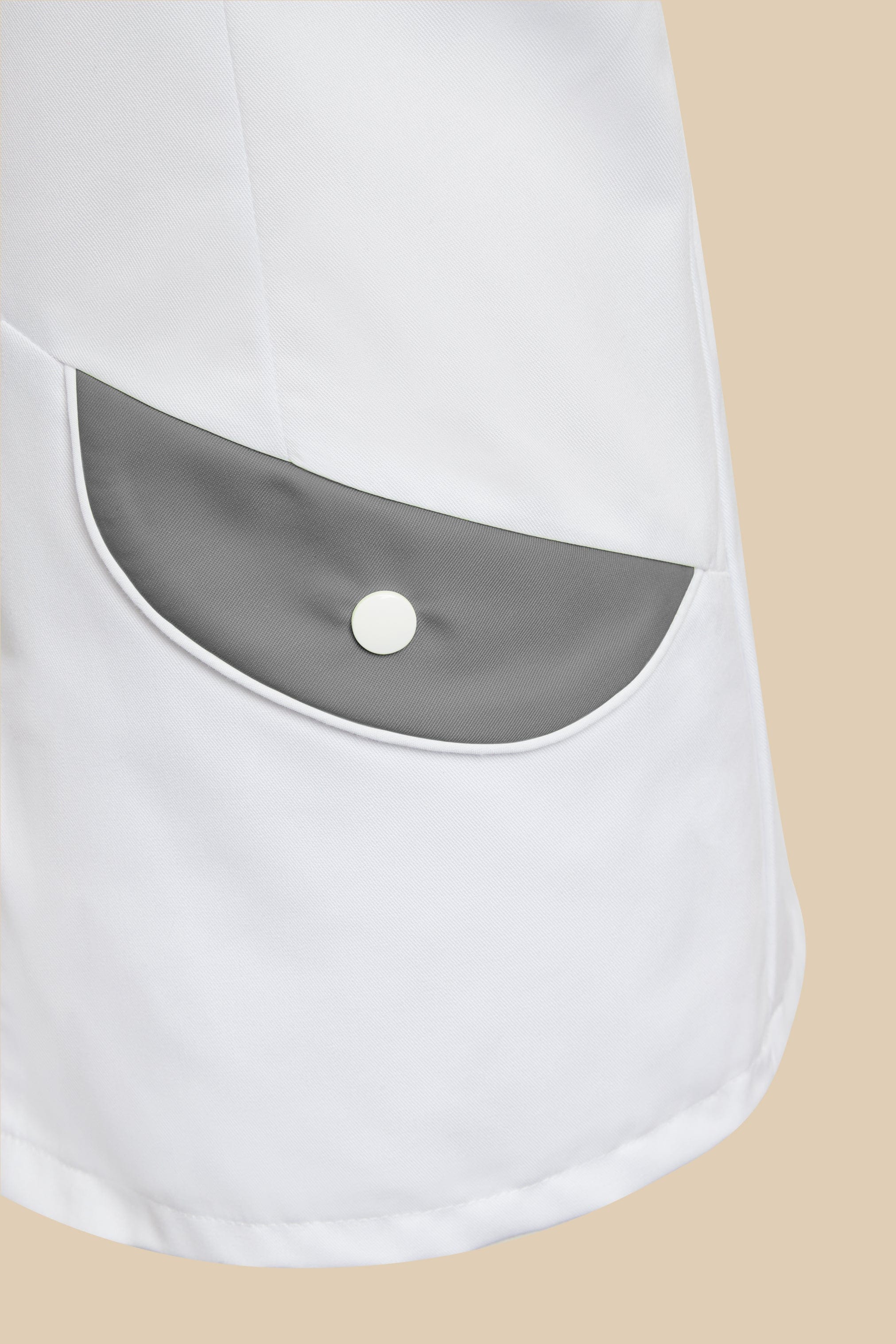 SRC Création Blouse Médicale Blouse médicale femme originale blanc et gris - ALMA