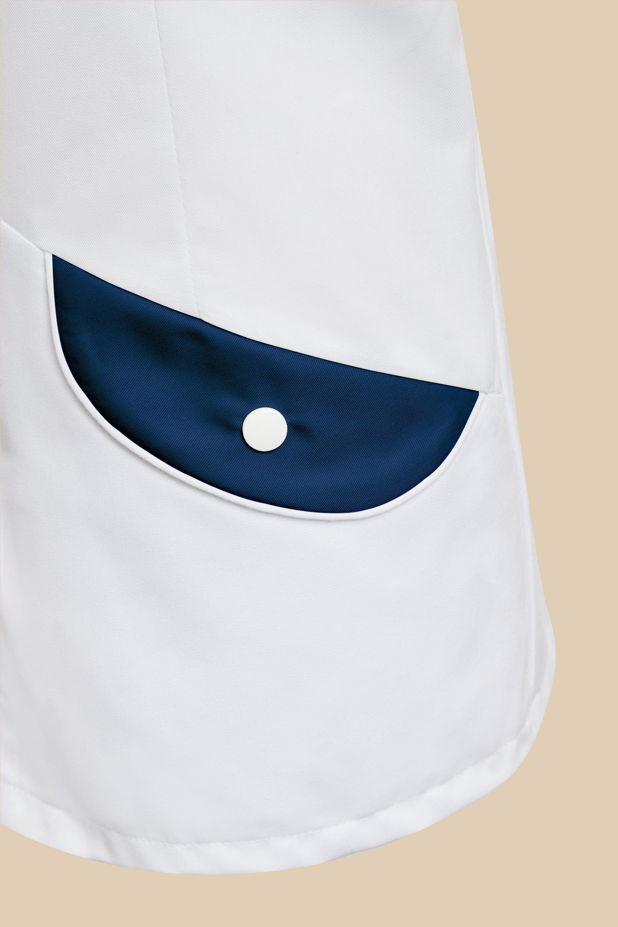 SRC Création Blouse Médicale Blouse médicale femme originale blanc et marine - ALMA
