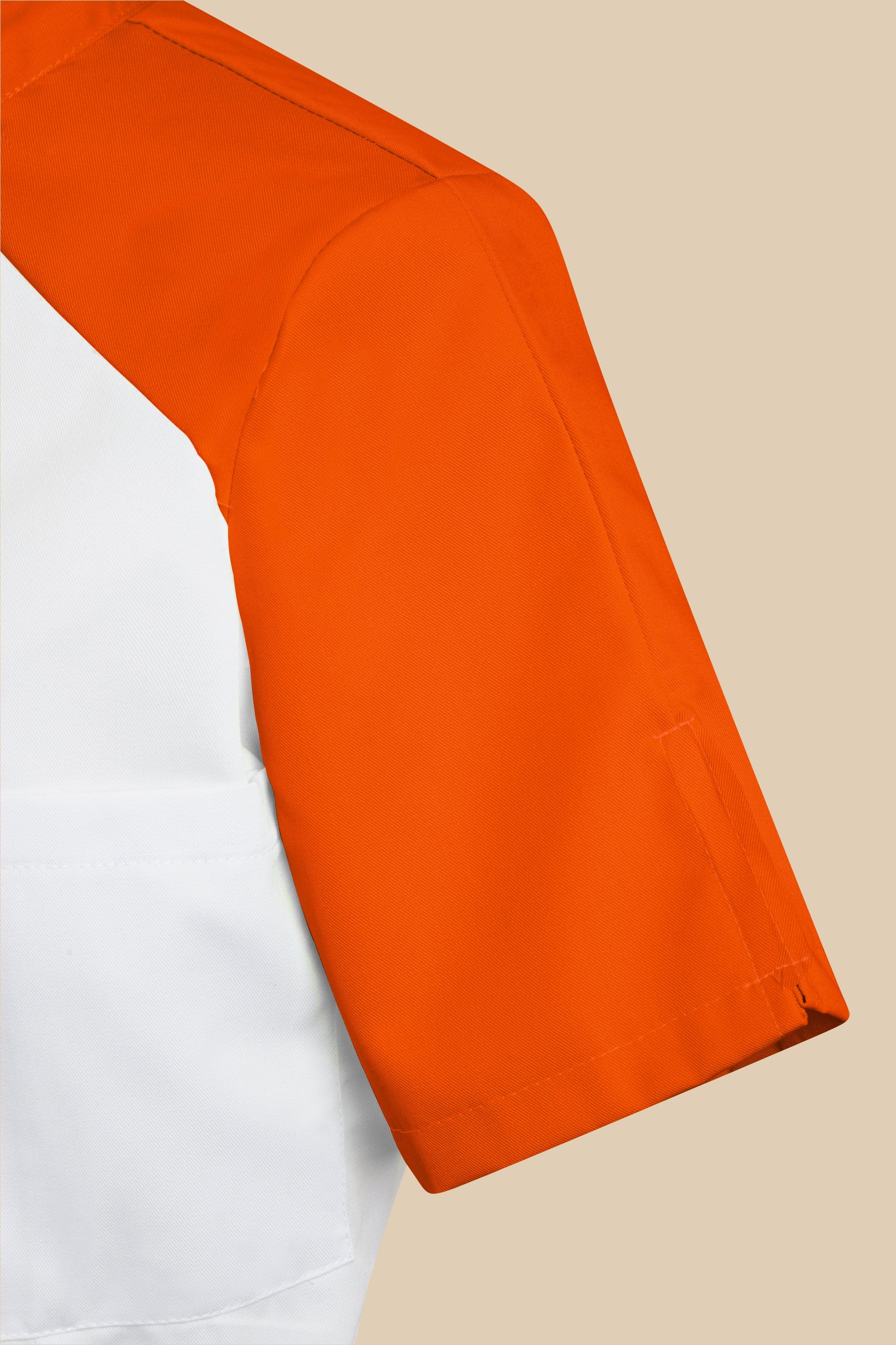 SRC Création Blouse Médicale Blouse médicale femme originale blanc et orange - ALMA