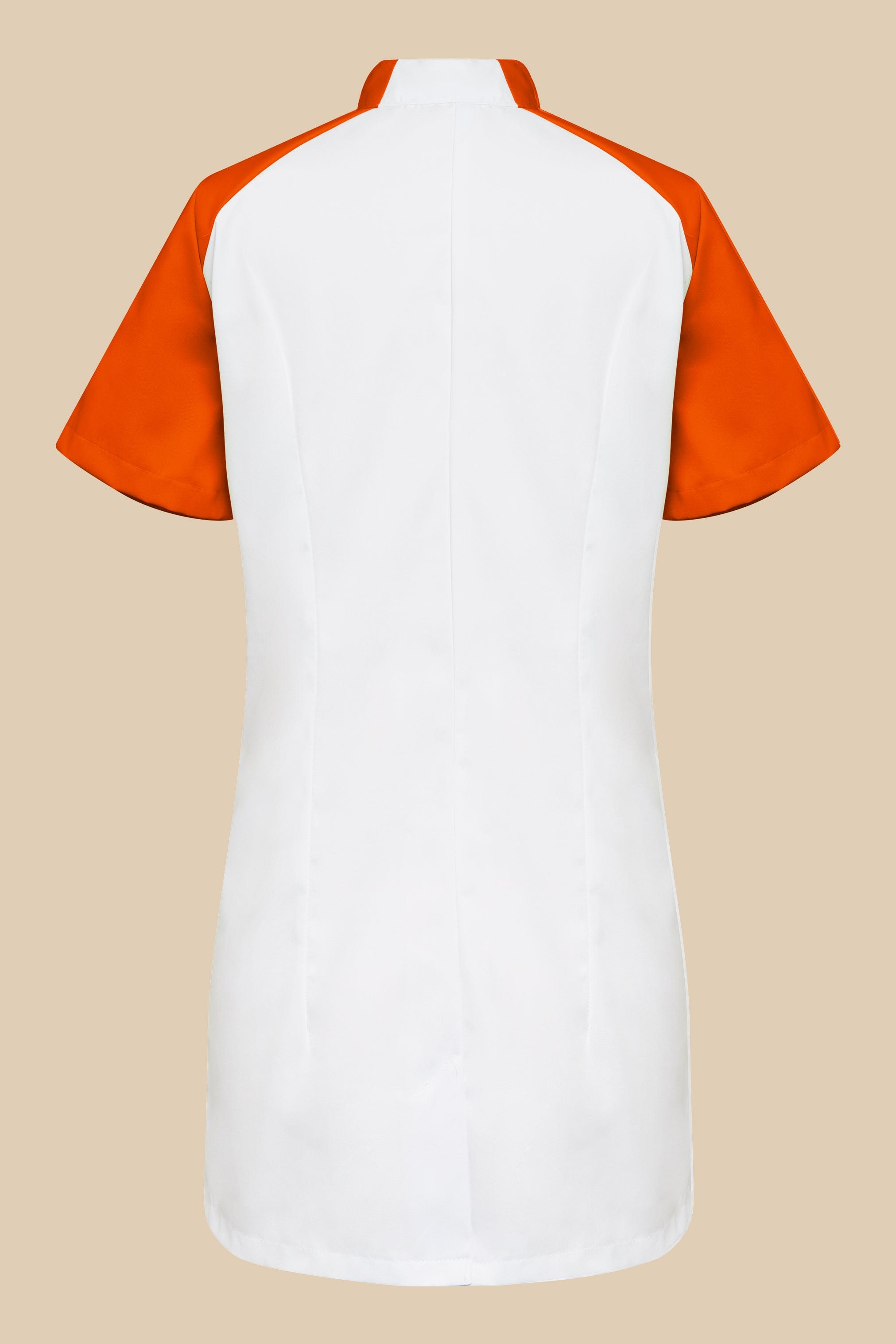 SRC Création Blouse Médicale Blouse médicale femme originale blanc et orange - ALMA