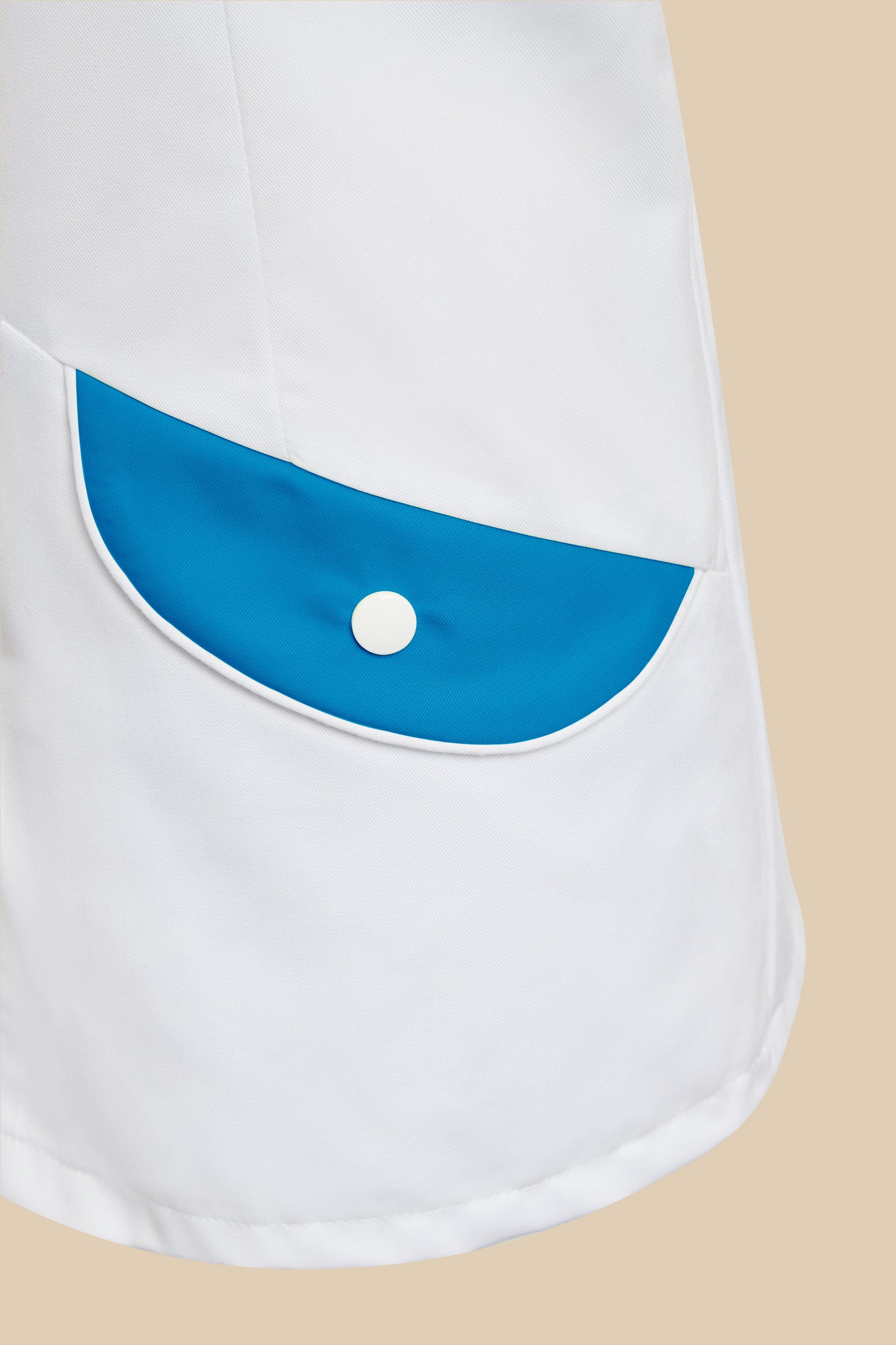 SRC Création Blouse Médicale Blouse médicale femme originale blanc et turquoise - ALMA