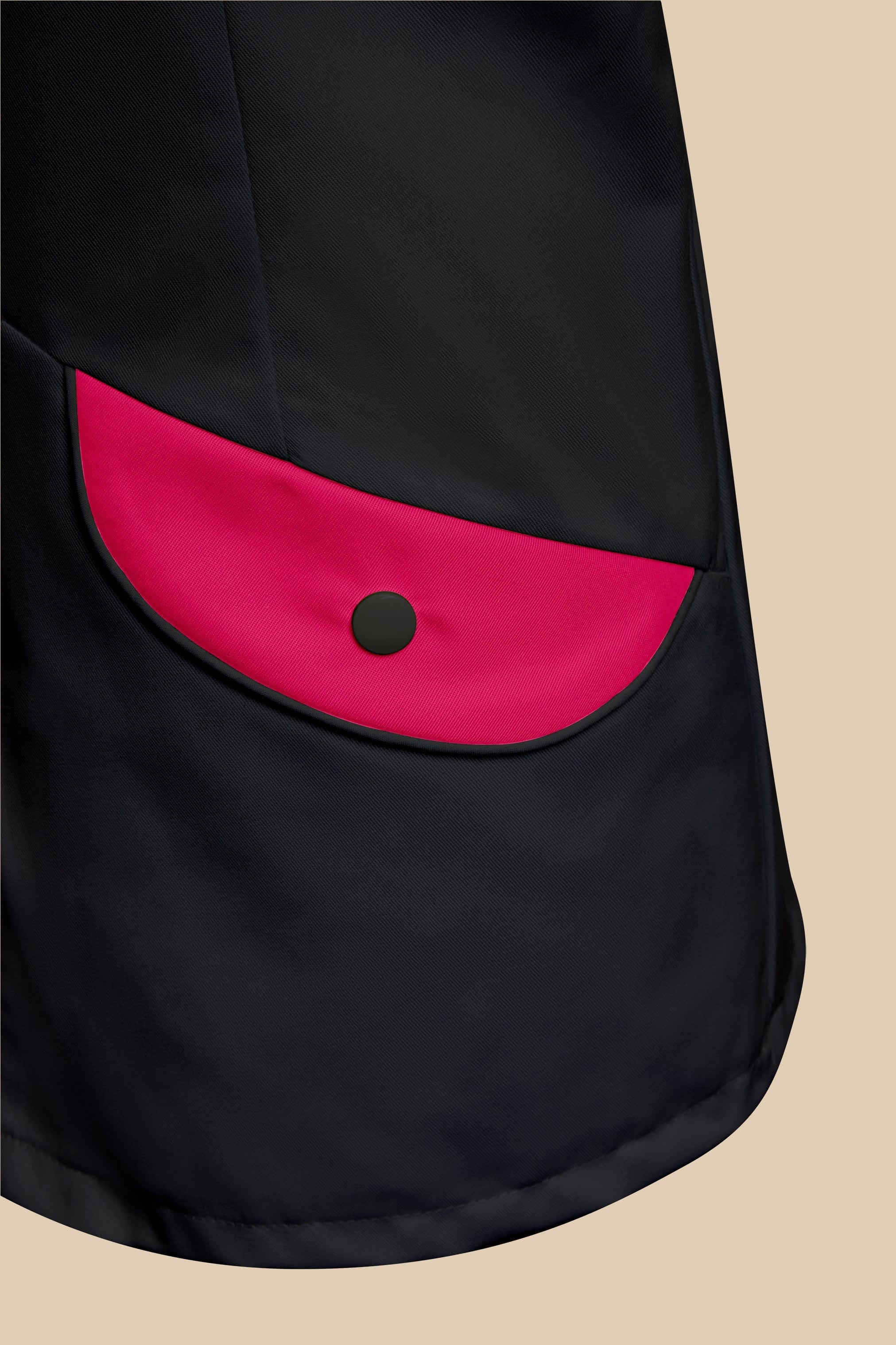 SRC Création Blouse Médicale Blouse médicale femme originale noir et fuchsia - ALMA