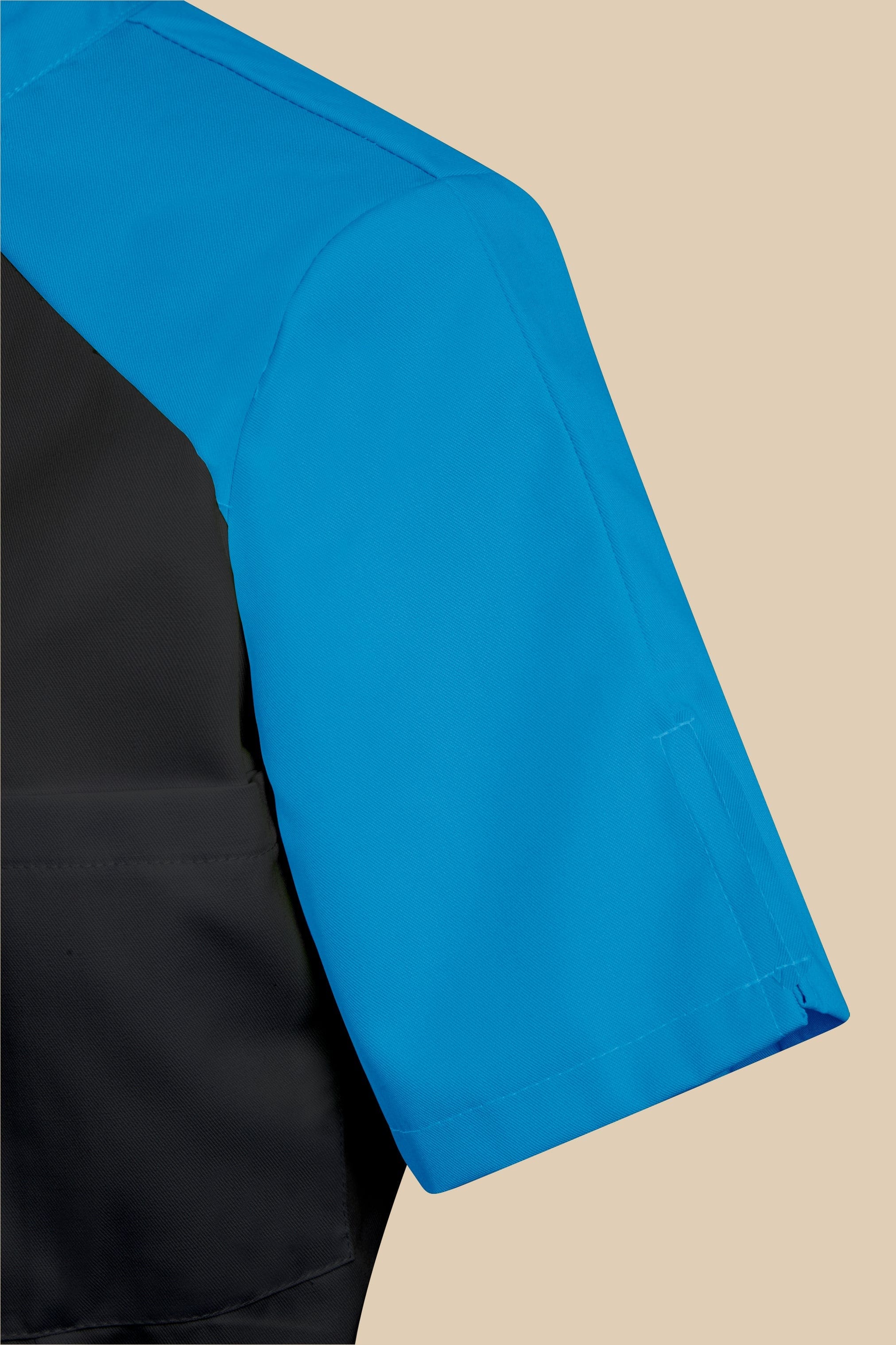 SRC Création Blouse Médicale Blouse médicale femme originale noir et turquoise - ALMA