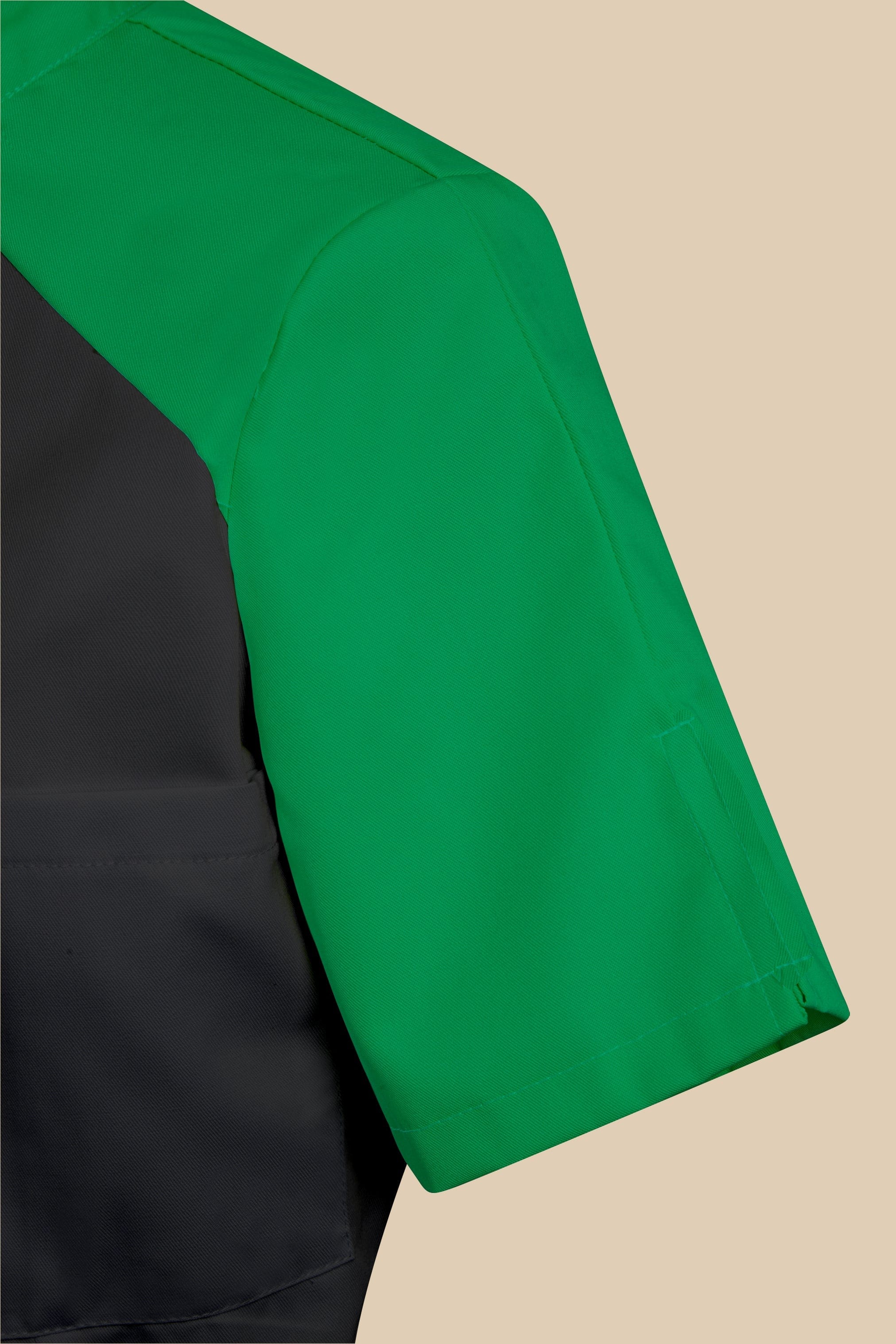 SRC Création Blouse Médicale Blouse médicale femme originale noir et vert - ALMA