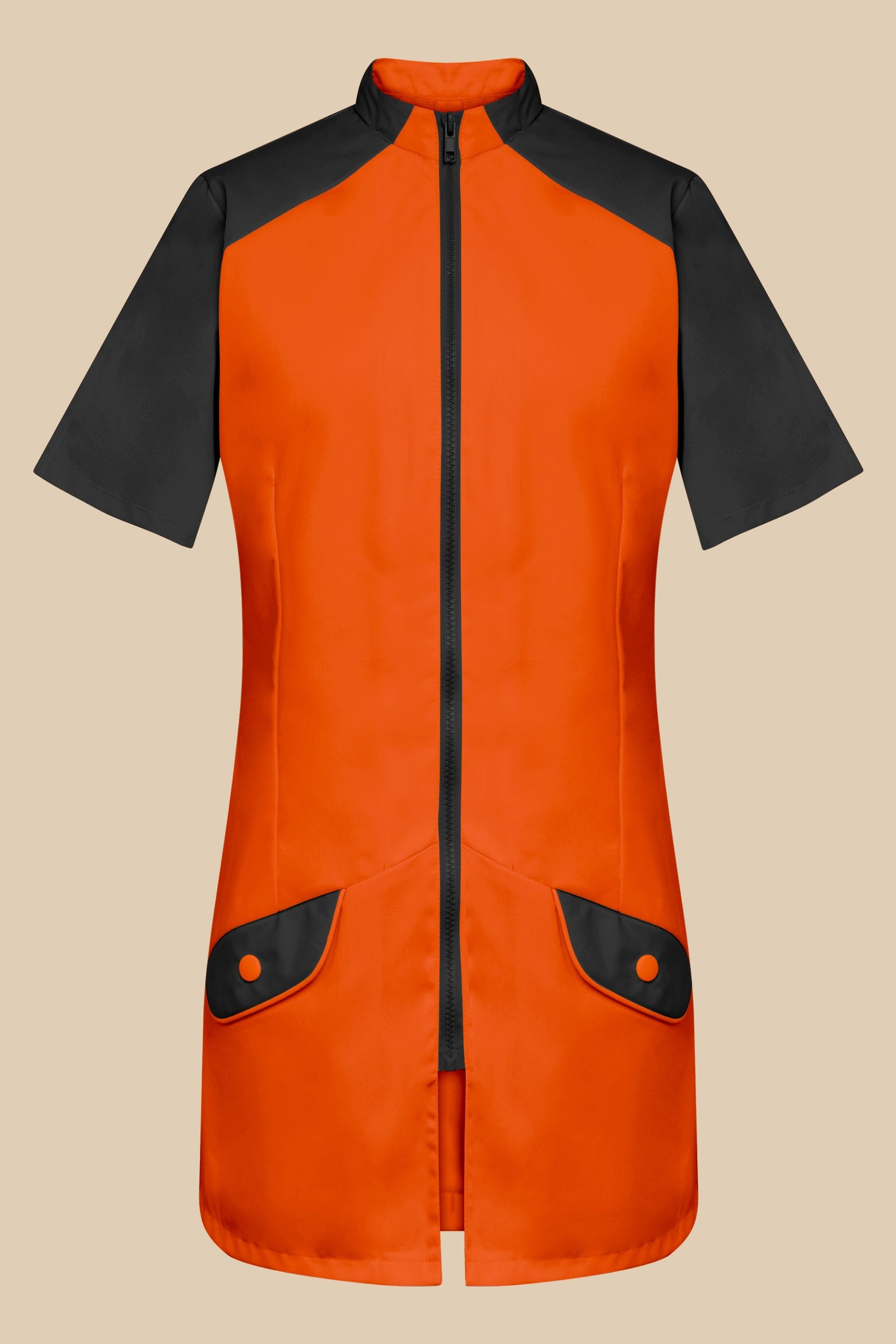 SRC Création Blouse Médicale Blouse médicale femme originale orange et noir - ALMA